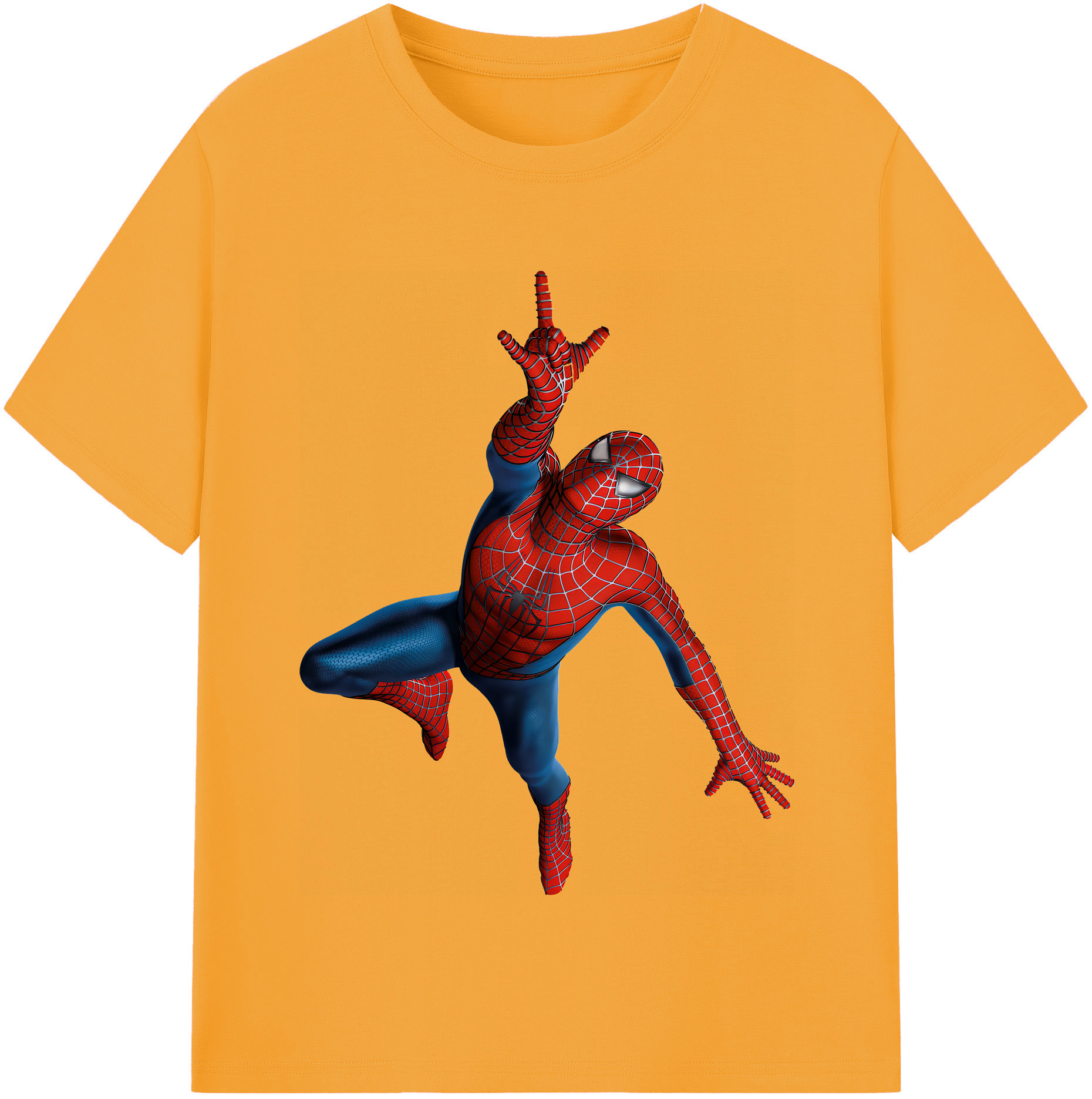 （画像用） Spider Man スパイダーマン レディースカジュアルプリントTシャツ（綿100％）