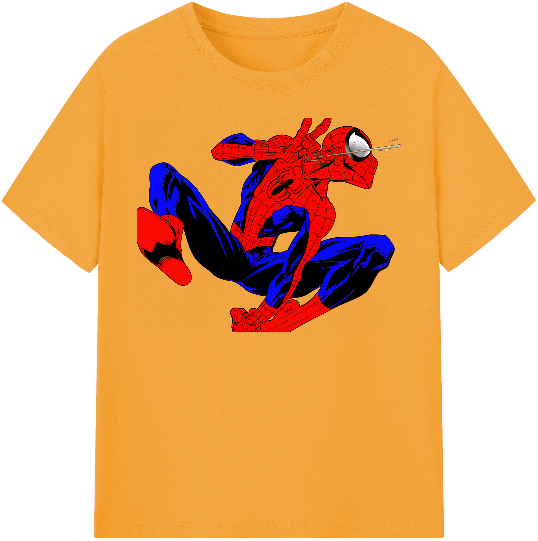 （画像用） Spider Man スパイダーマン レディースカジュアルプリントTシャツ（綿100％）