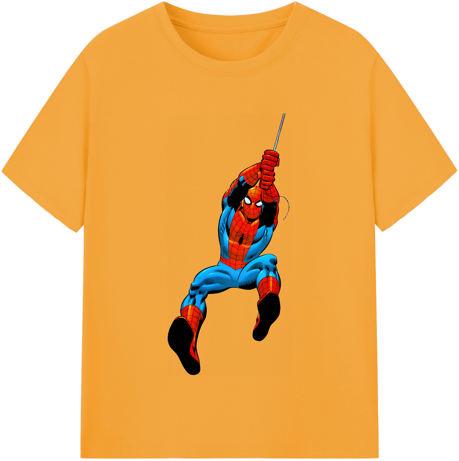 （画像用） Spider Man スパイダーマン レディースカジュアルプリントTシャツ（綿100％）
