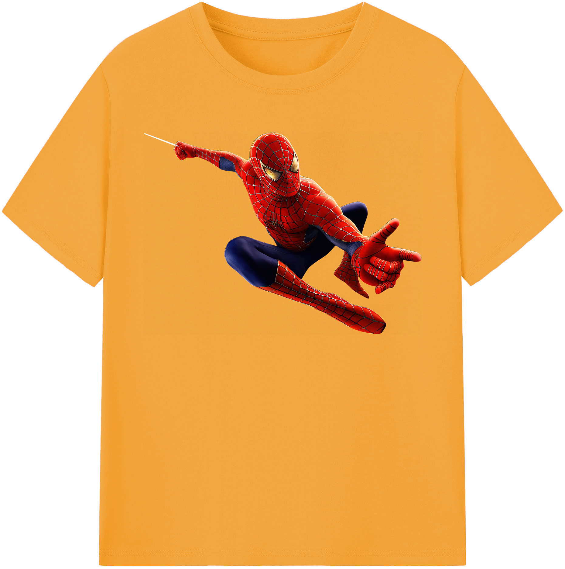 （画像用） Spider Man スパイダーマン レディースカジュアルプリントTシャツ（綿100％）