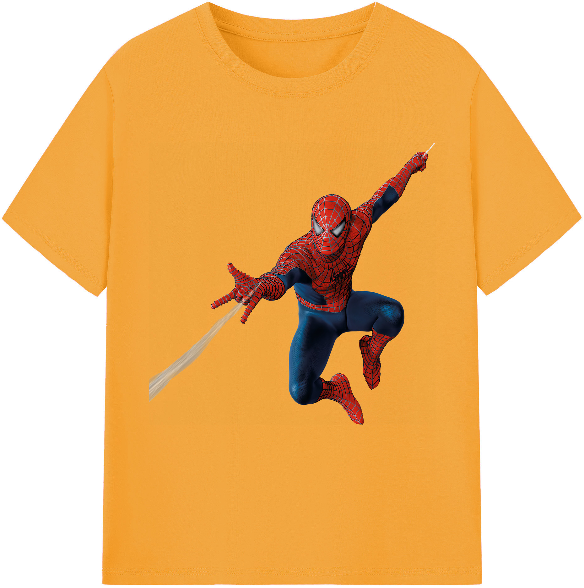 （画像用） Spider Man スパイダーマン レディースカジュアルプリントTシャツ（綿100％）