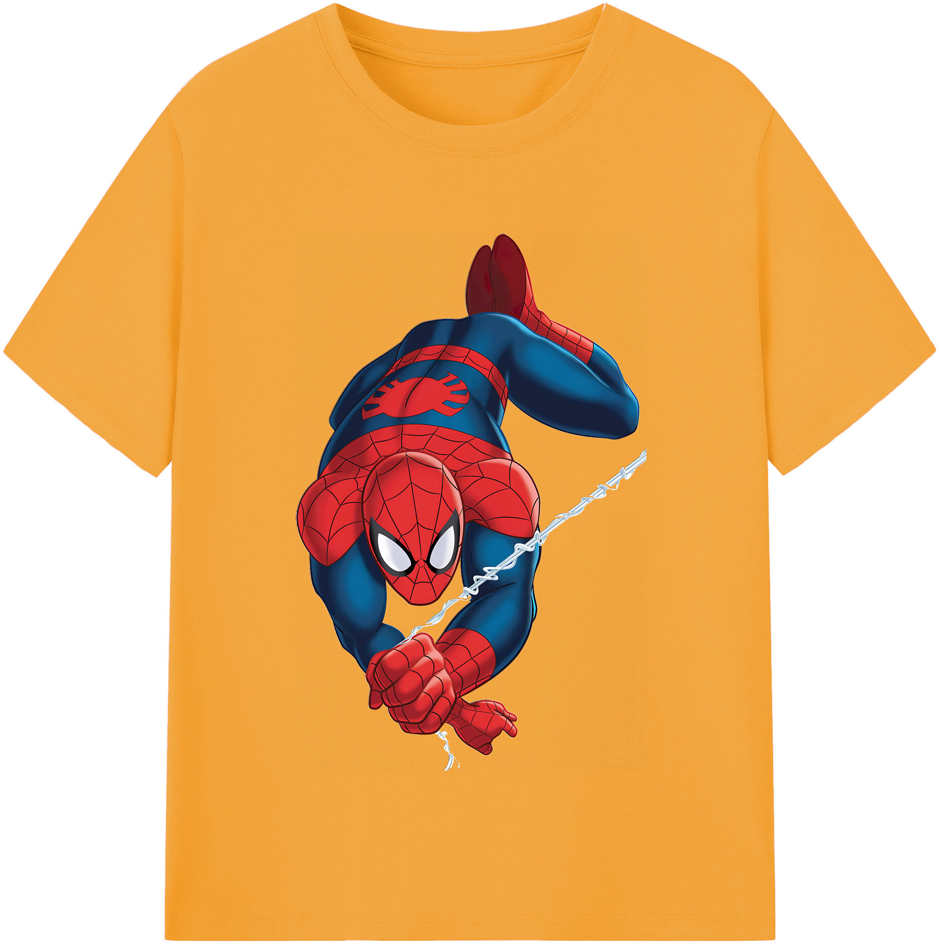 （画像用） Spider Man スパイダーマン レディースカジュアルプリントTシャツ（綿100％）