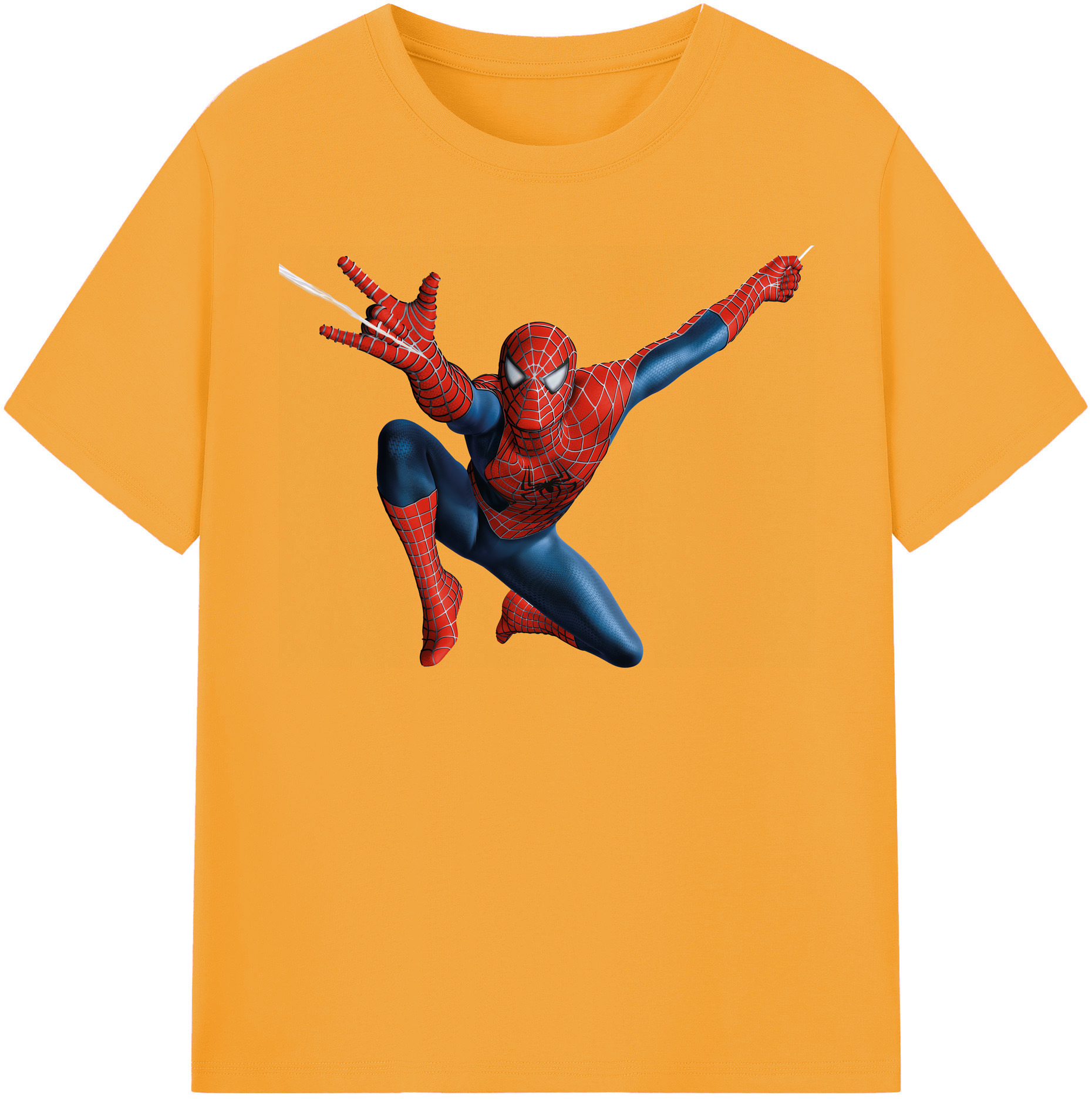 （画像用） Spider Man スパイダーマン レディースカジュアルプリントTシャツ（綿100％）
