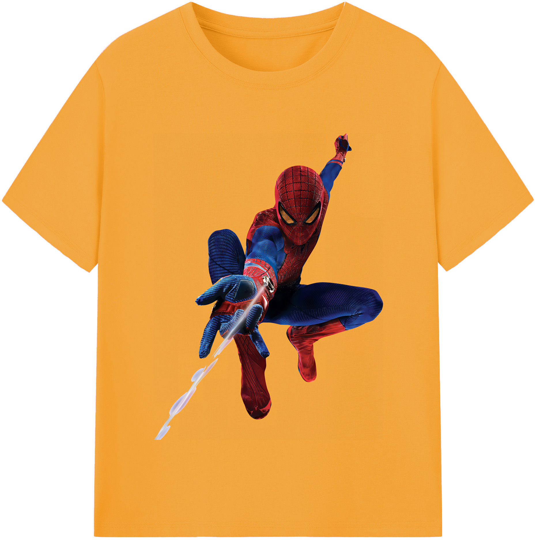 （画像用） Spider Man スパイダーマン レディースカジュアルプリントTシャツ（綿100％）