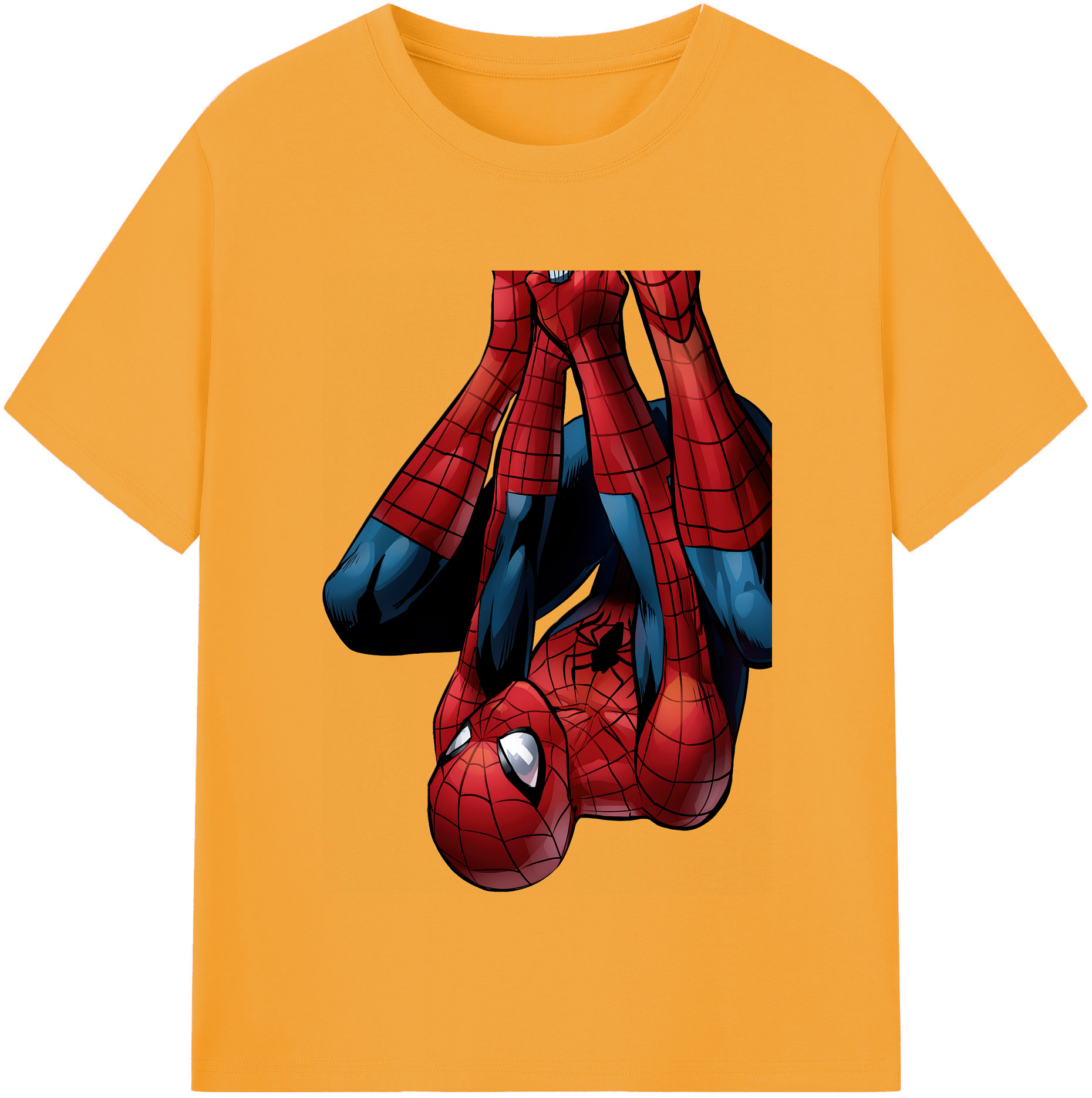 （画像用） Spider Man スパイダーマン レディースカジュアルプリントTシャツ（綿100％）