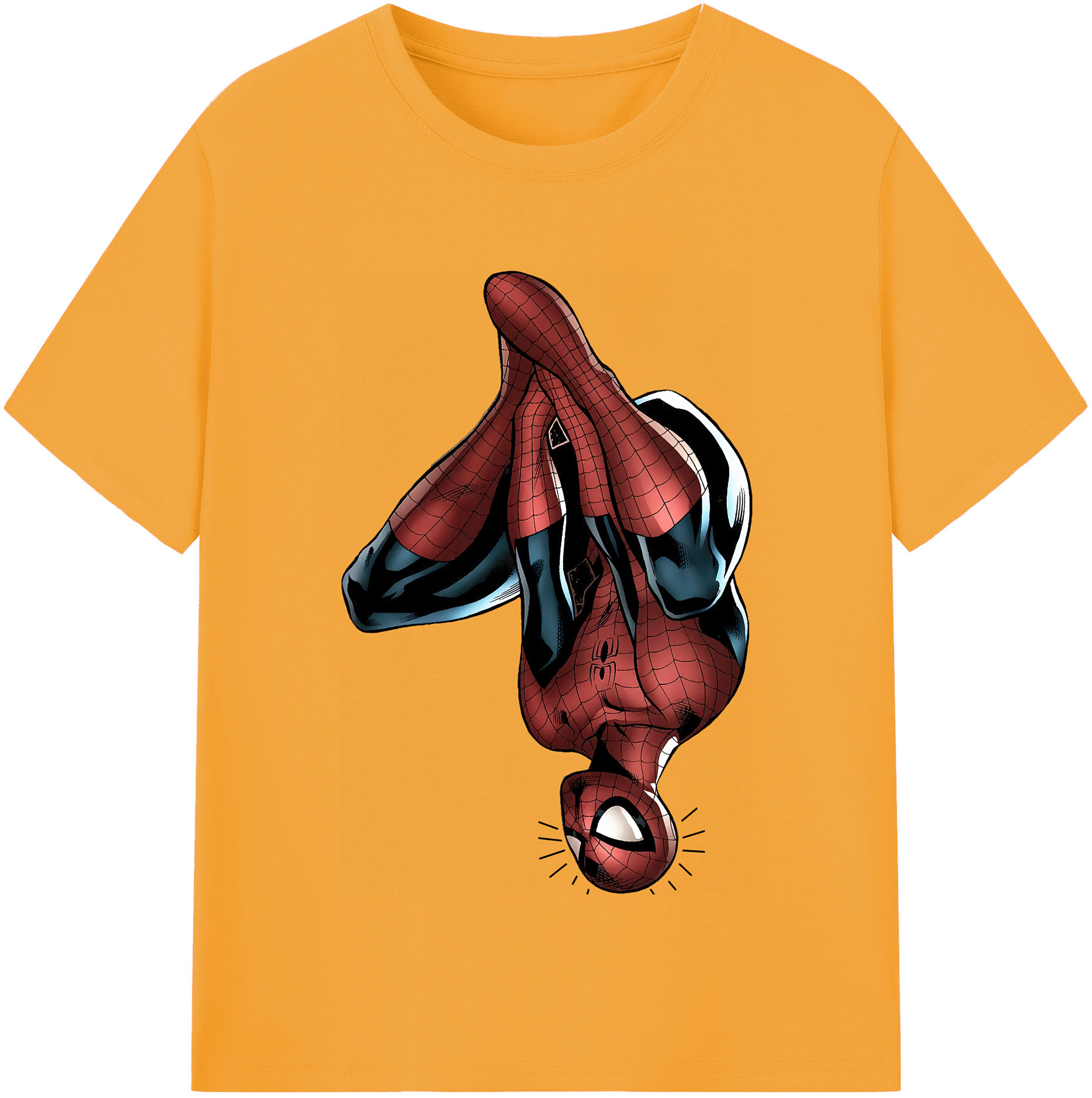 （画像用） Spider Man スパイダーマン レディースカジュアルプリントTシャツ（綿100％）