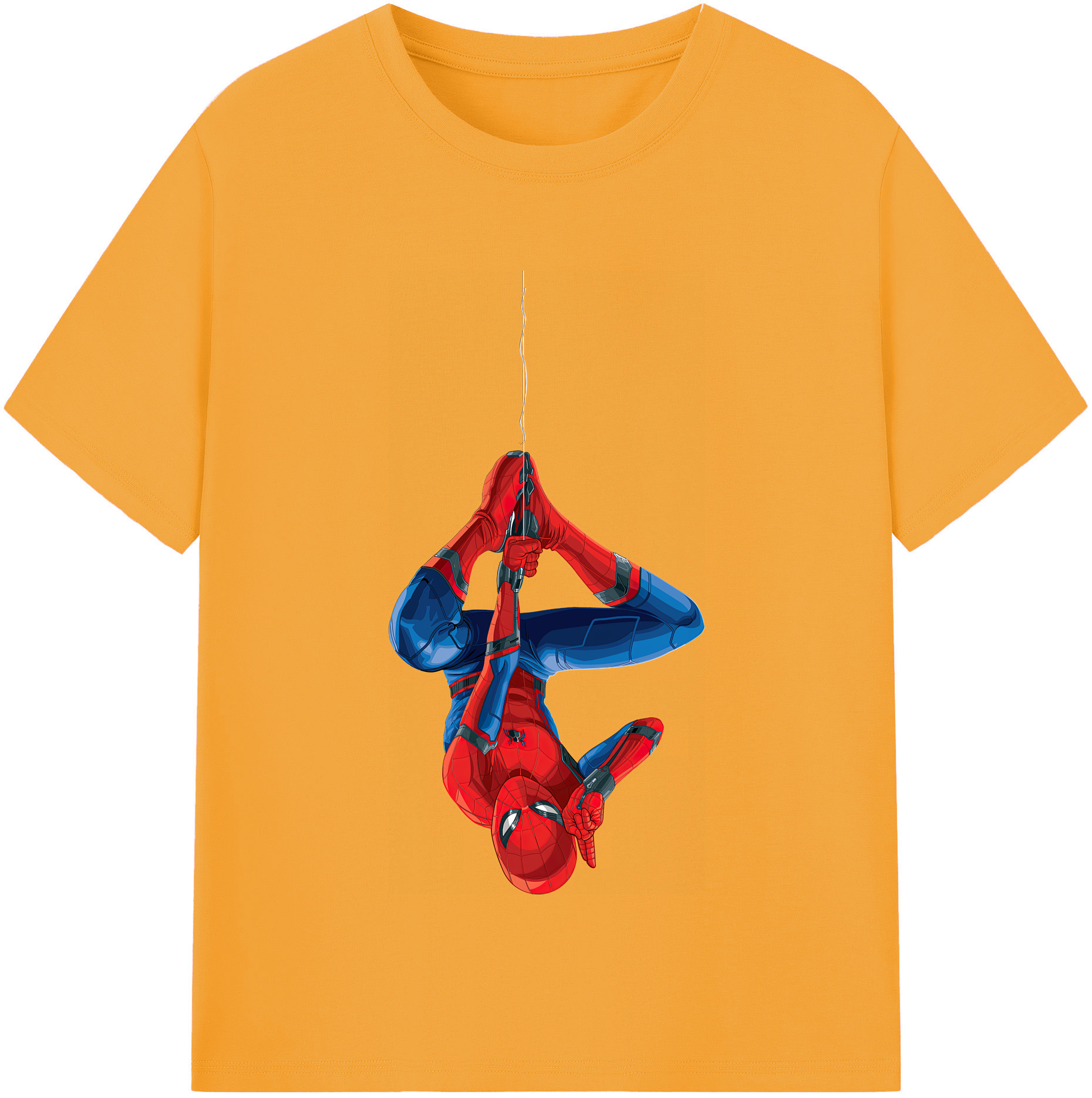 （画像用） Spider Man スパイダーマン レディースカジュアルプリントTシャツ（綿100％）