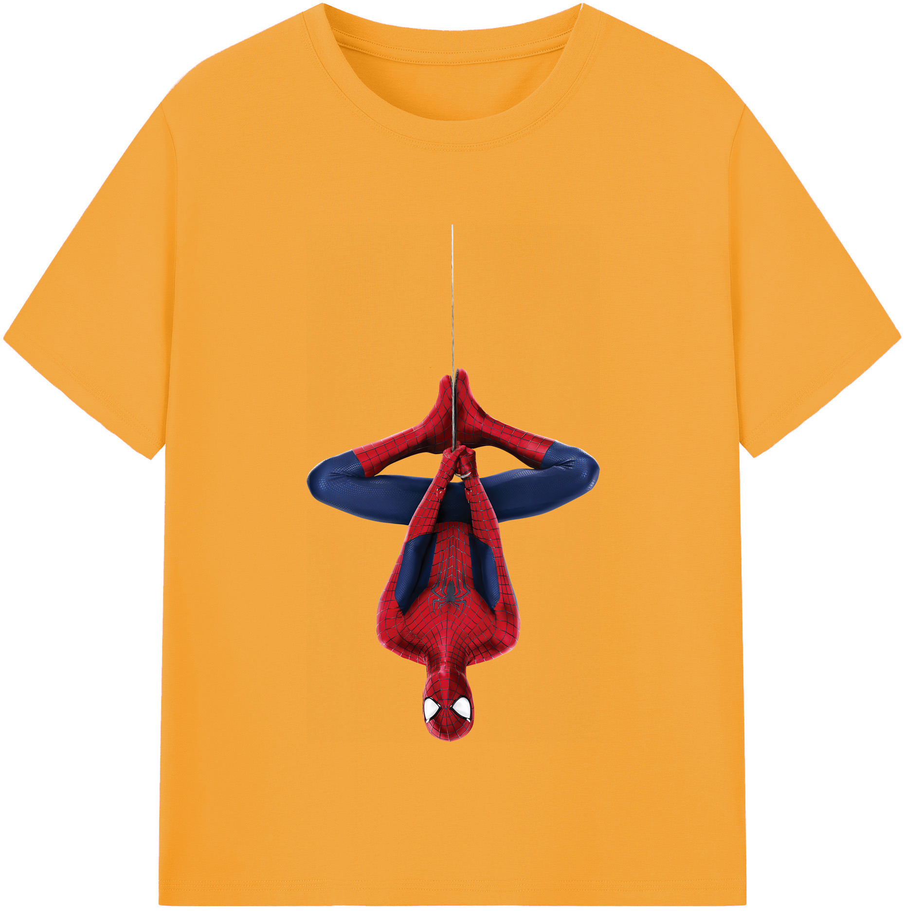 （画像用） Spider Man スパイダーマン レディースカジュアルプリントTシャツ（綿100％）
