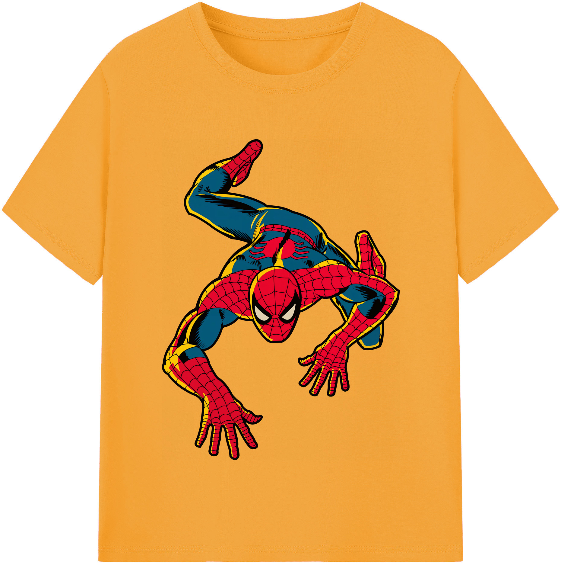 （画像用） Spider Man スパイダーマン レディースカジュアルプリントTシャツ（綿100％）