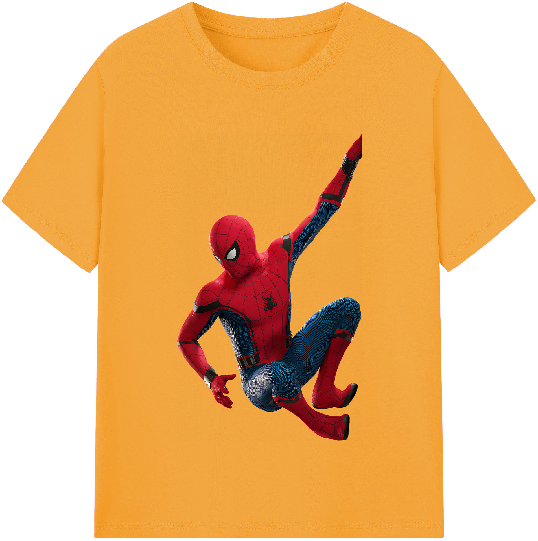 （画像用） Spider Man スパイダーマン レディースカジュアルプリントTシャツ（綿100％）