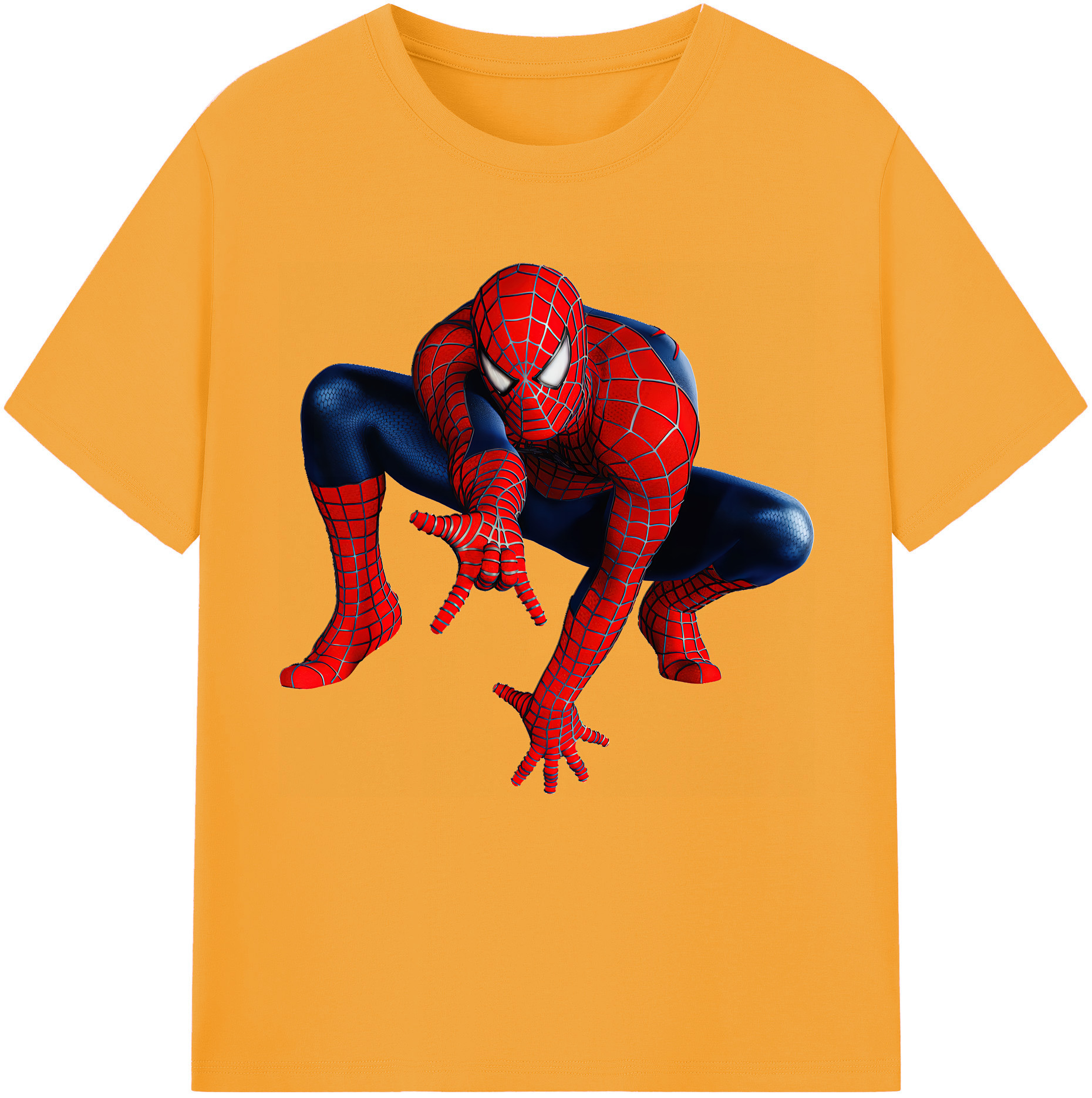 （画像用） Spider Man スパイダーマン レディースカジュアルプリントTシャツ（綿100％）