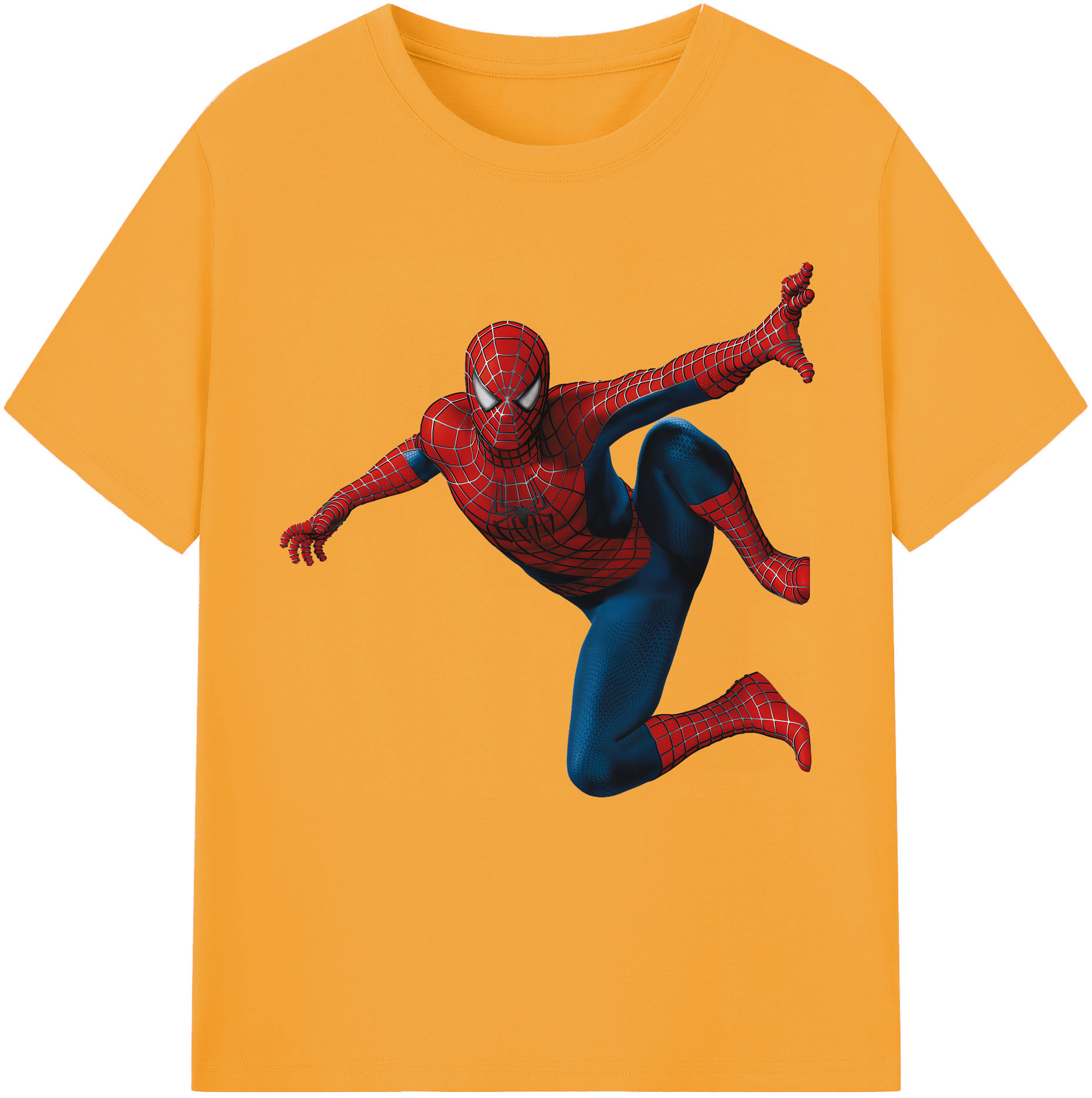 （画像用） Spider Man スパイダーマン レディースカジュアルプリントTシャツ（綿100％）