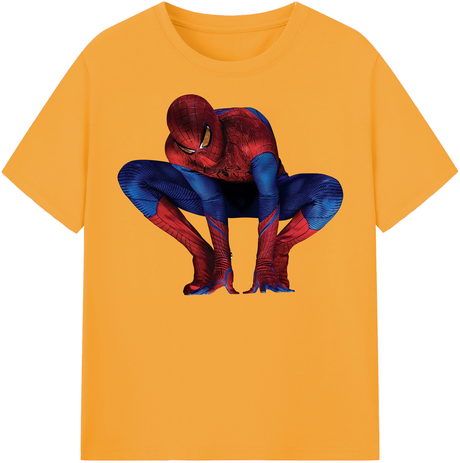 （画像用） Spider Man スパイダーマン レディースカジュアルプリントTシャツ（綿100％）