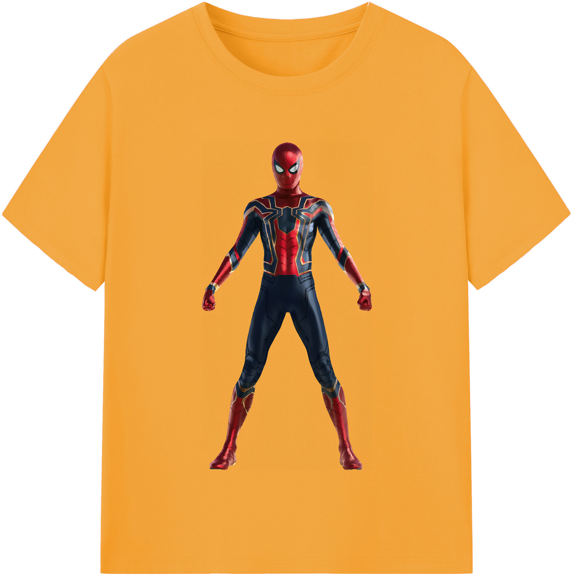 （画像用） Spider Man スパイダーマン レディースカジュアルプリントTシャツ（綿100％）