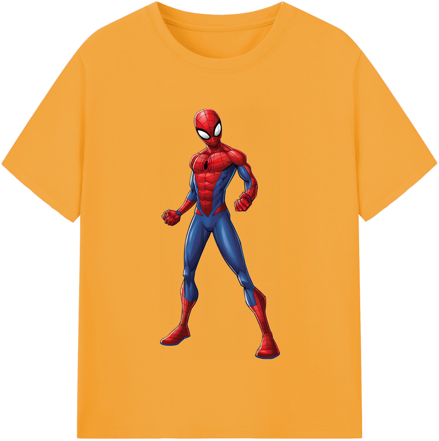 （画像用） Spider Man スパイダーマン レディースカジュアルプリントTシャツ（綿100％）