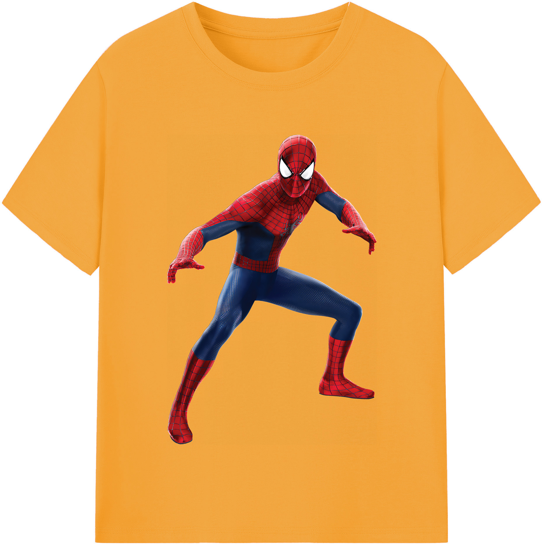 （画像用） Spider Man スパイダーマン レディースカジュアルプリントTシャツ（綿100％）