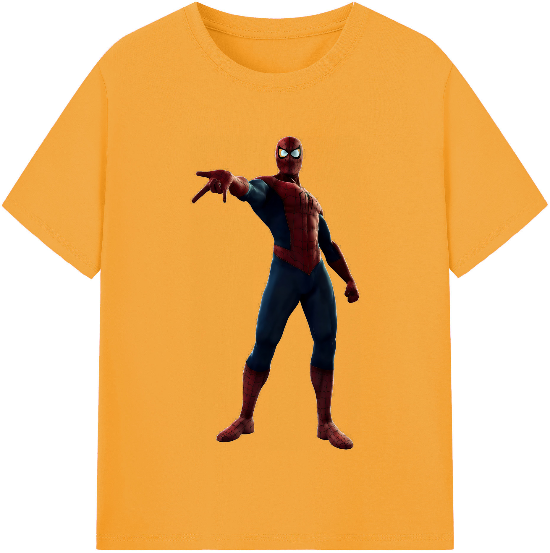 （画像用） Spider Man スパイダーマン レディースカジュアルプリントTシャツ（綿100％）