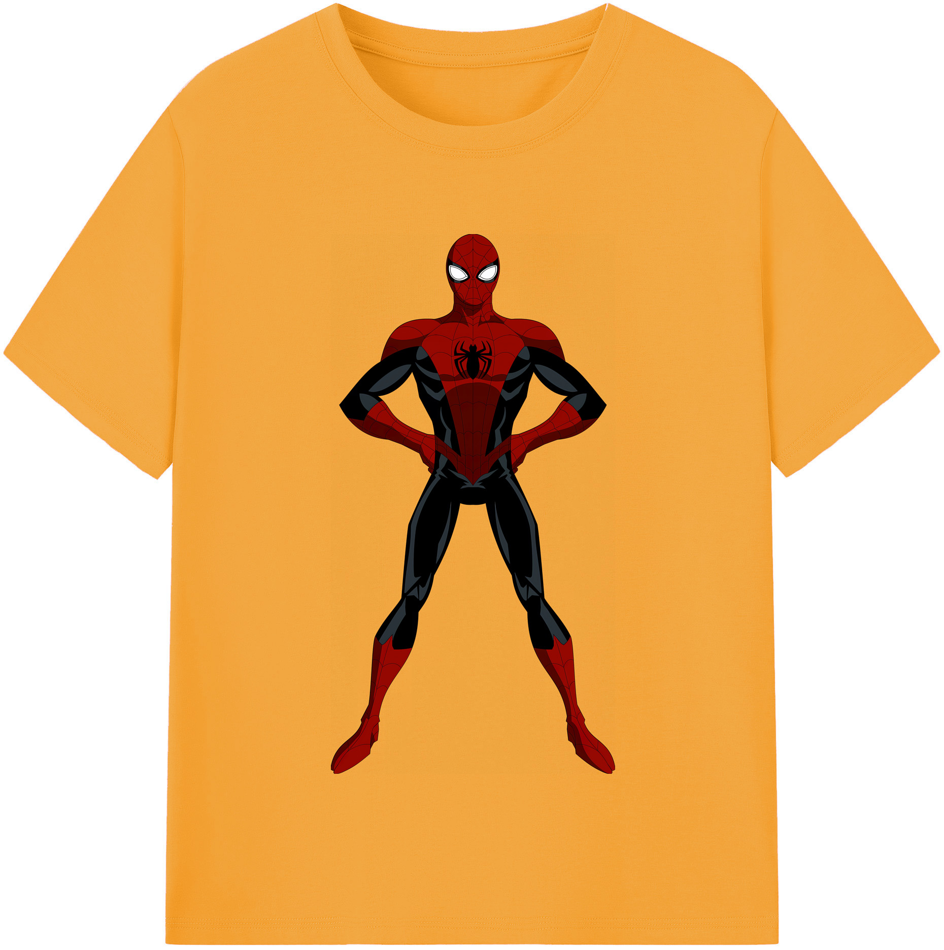 Spider Man スパイダーマン レディースカジュアルプリントTシャツ（綿100％）