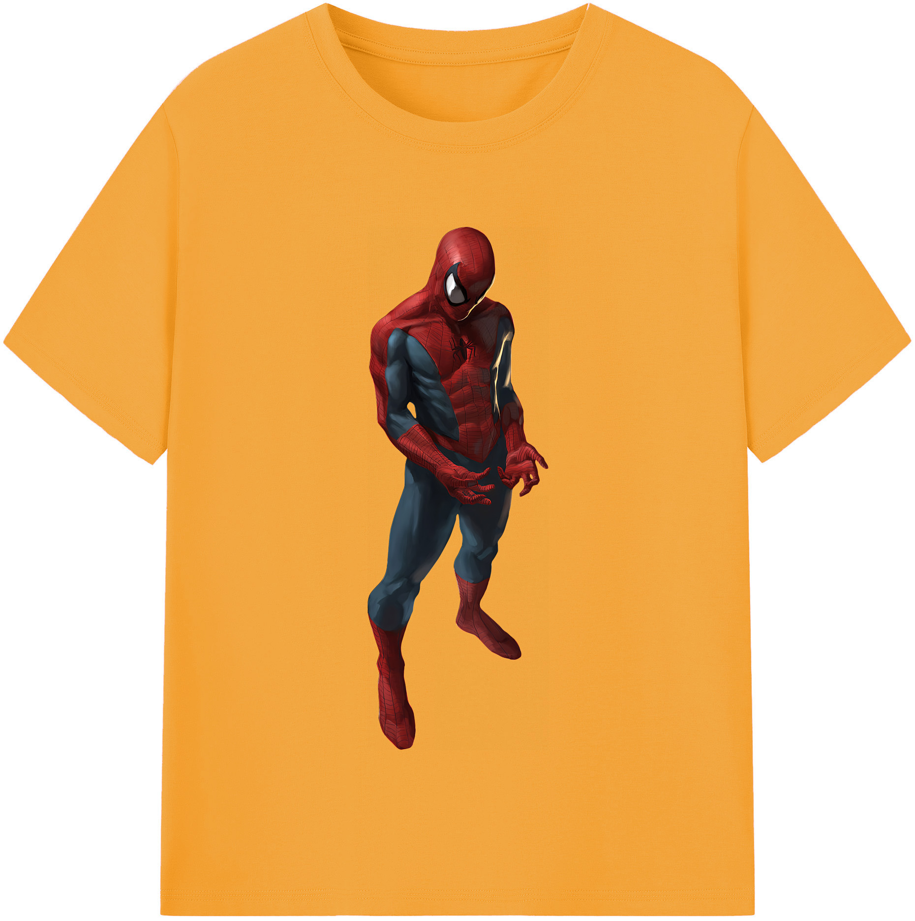 （画像用） Spider Man スパイダーマン レディースカジュアルプリントTシャツ（綿100％）
