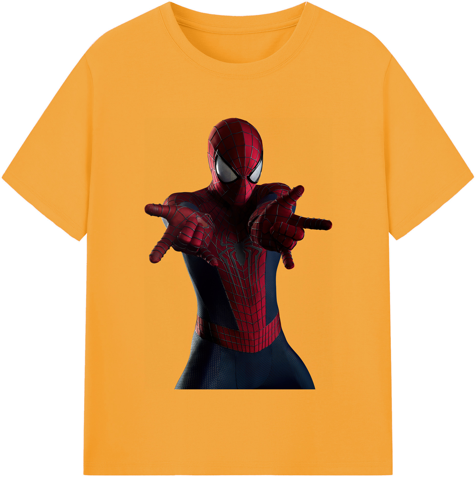 （画像用） Spider Man スパイダーマン レディースカジュアルプリントTシャツ（綿100％）