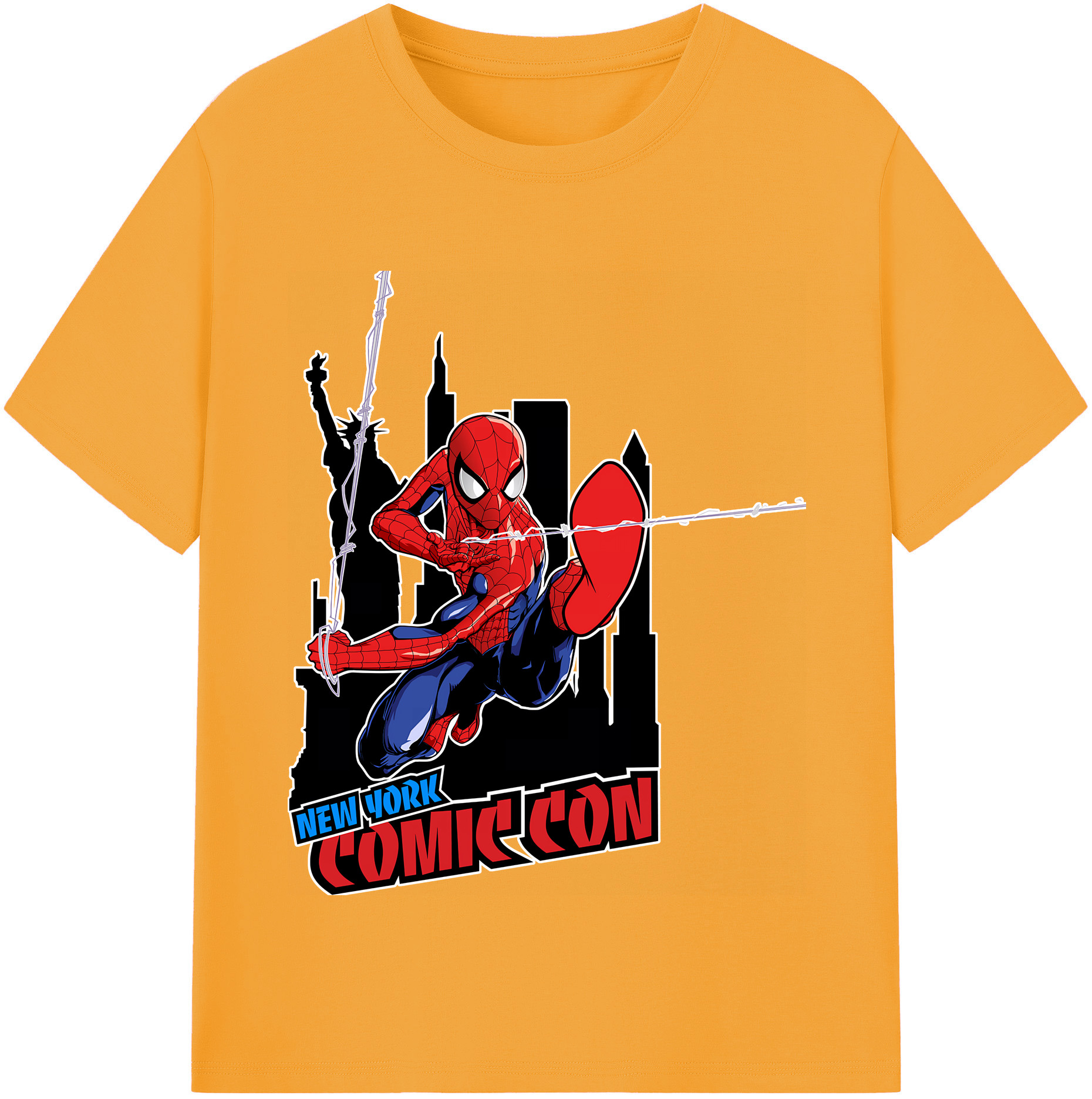 （画像用） Spider Man スパイダーマン レディースカジュアルプリントTシャツ（綿100％）