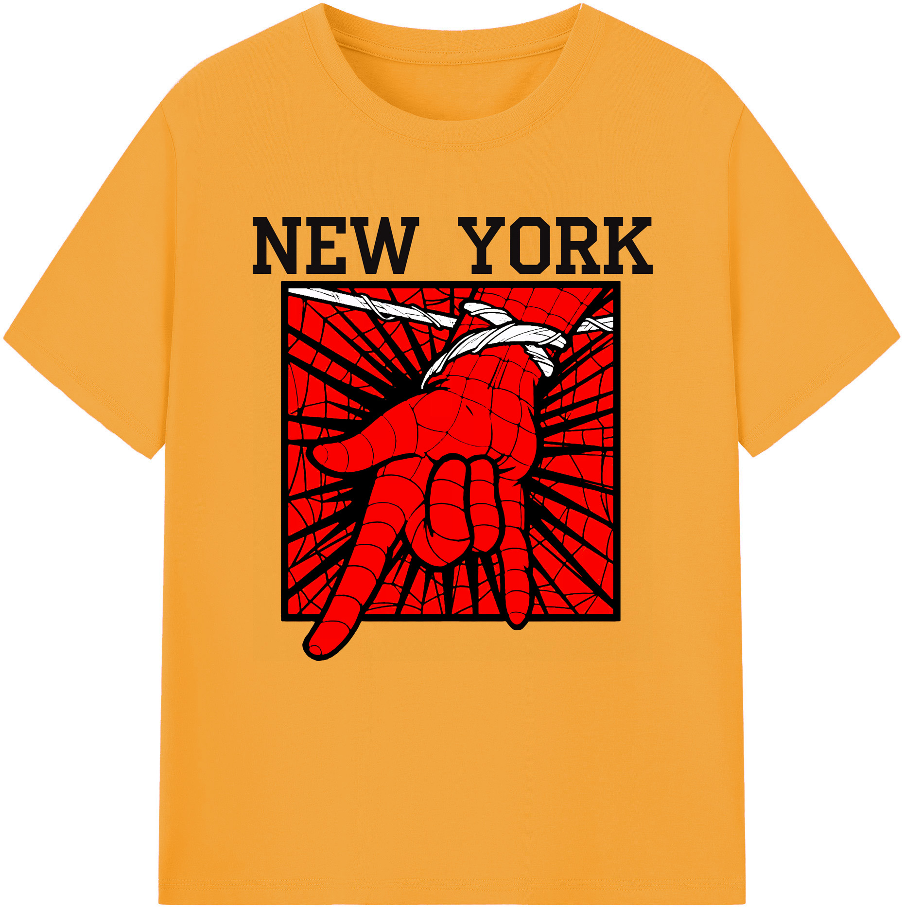 （画像用） Spider Man スパイダーマン レディースカジュアルプリントTシャツ（綿100％）