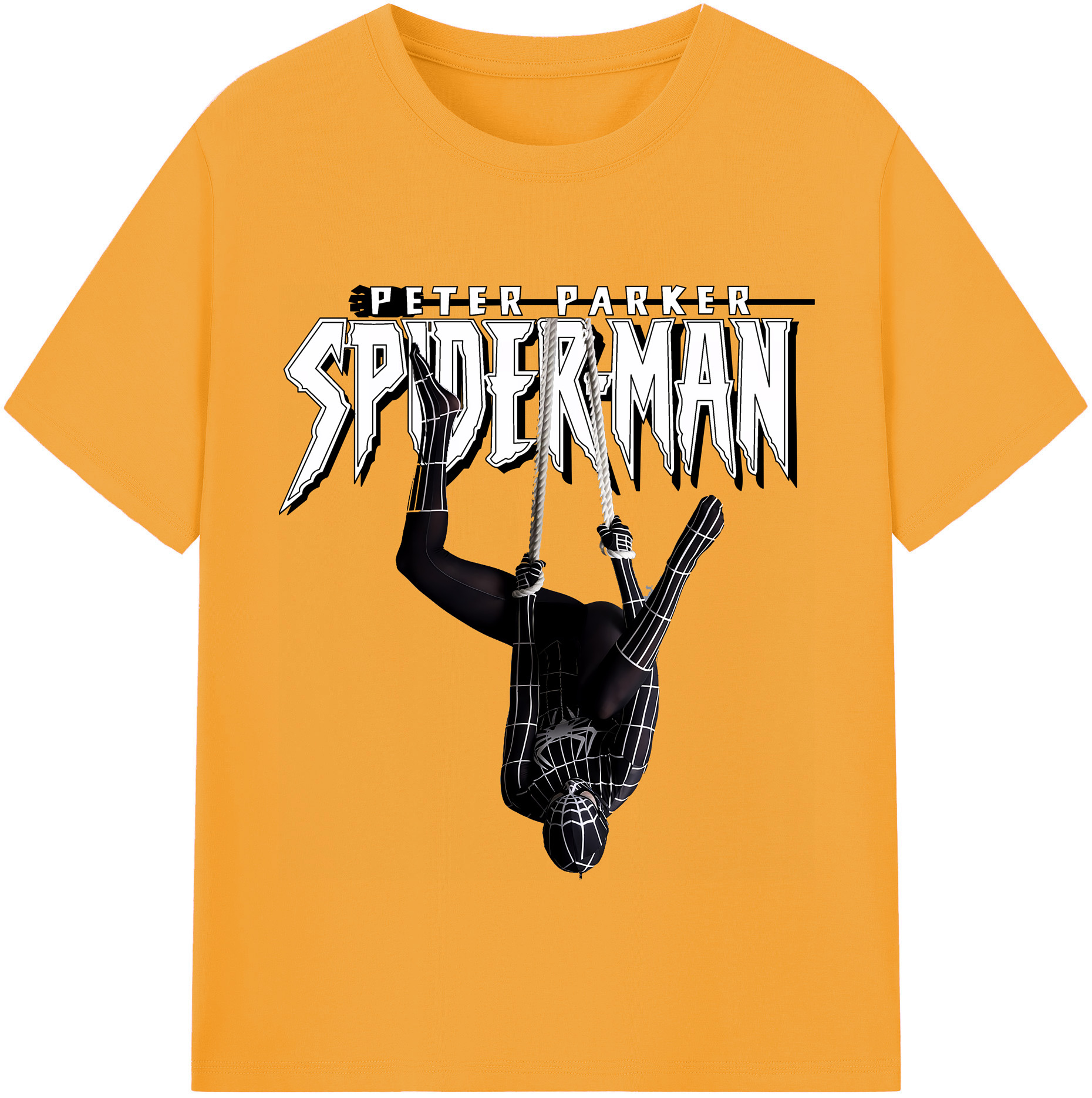 （画像用） Spider Man スパイダーマン レディースカジュアルプリントTシャツ（綿100％）