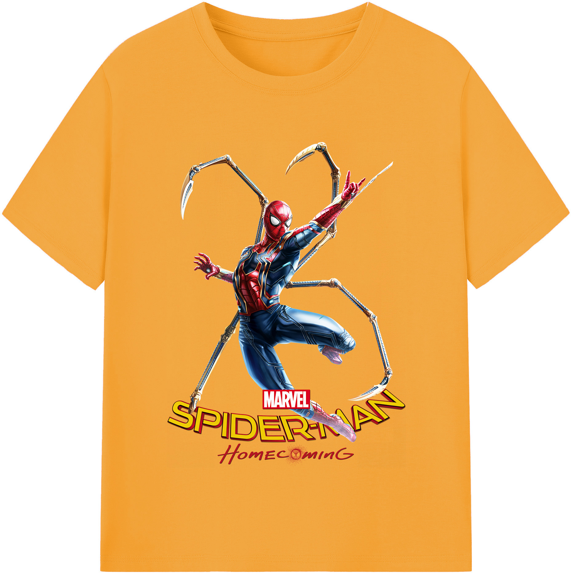 （画像用） Spider Man スパイダーマン レディースカジュアルプリントTシャツ（綿100％）