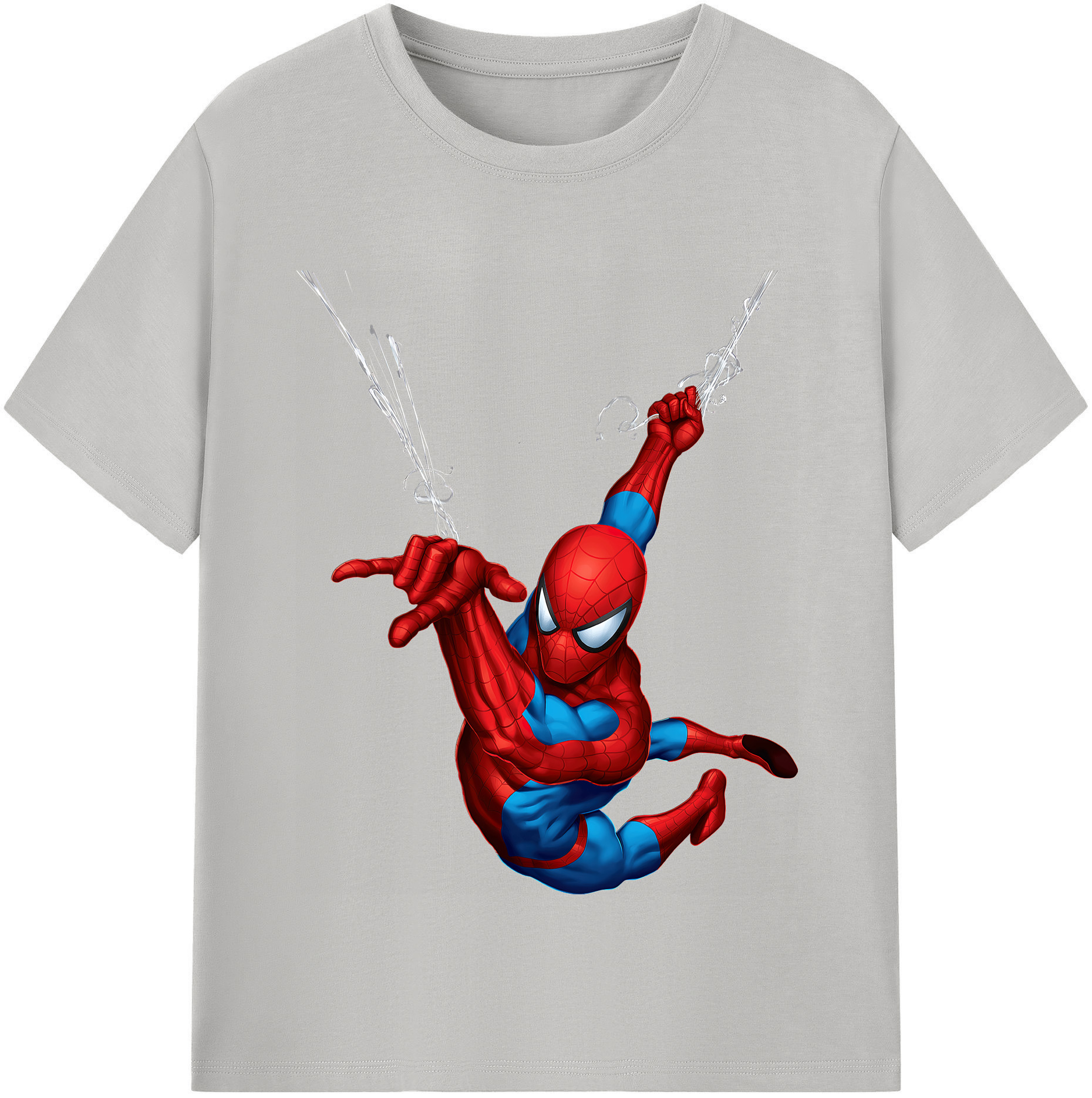 （画像用） Spider Man スパイダーマン レディースカジュアルプリントTシャツ（綿100％）