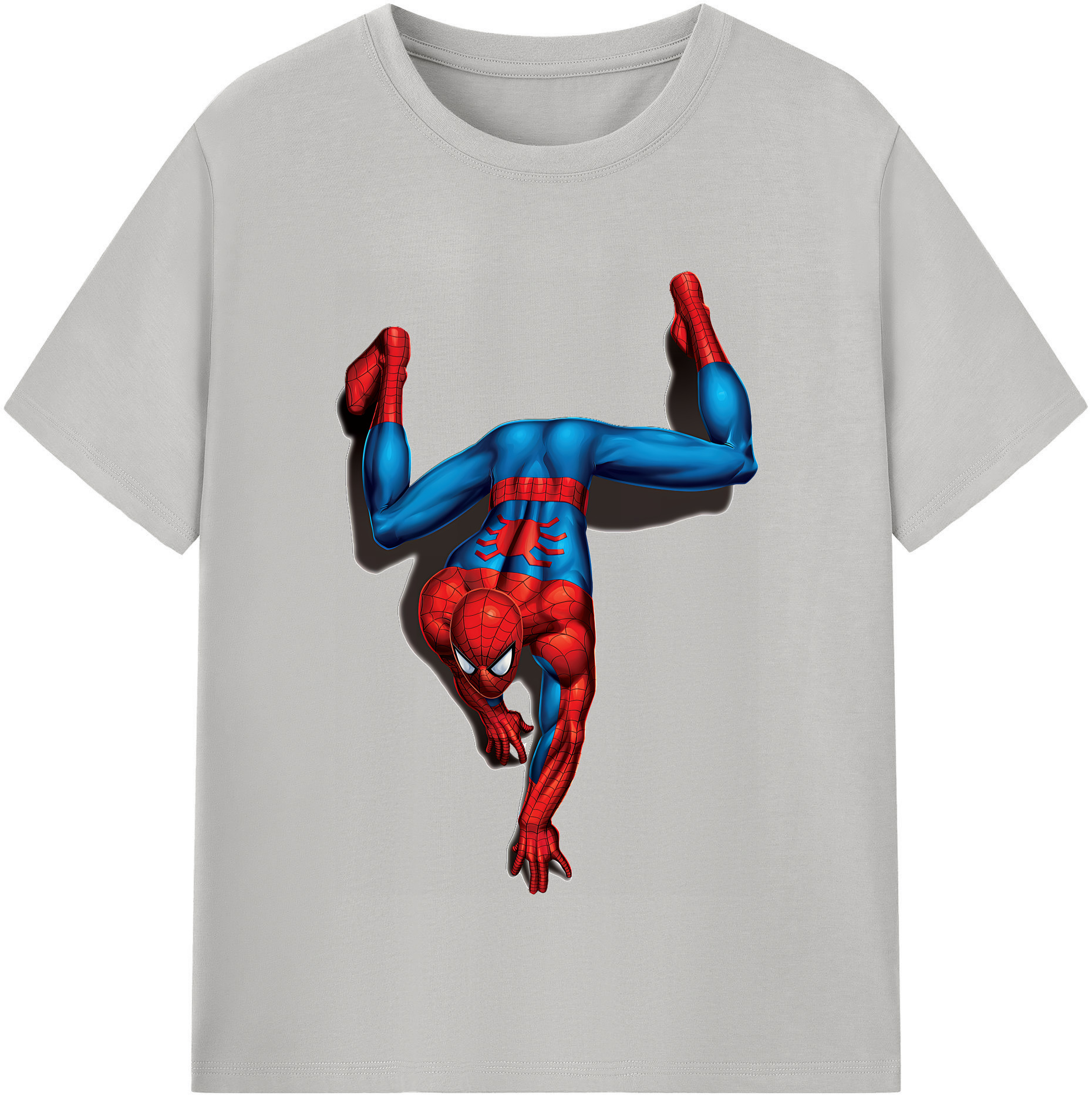 Spider Man スパイダーマン レディースカジュアルプリントTシャツ（綿100％）