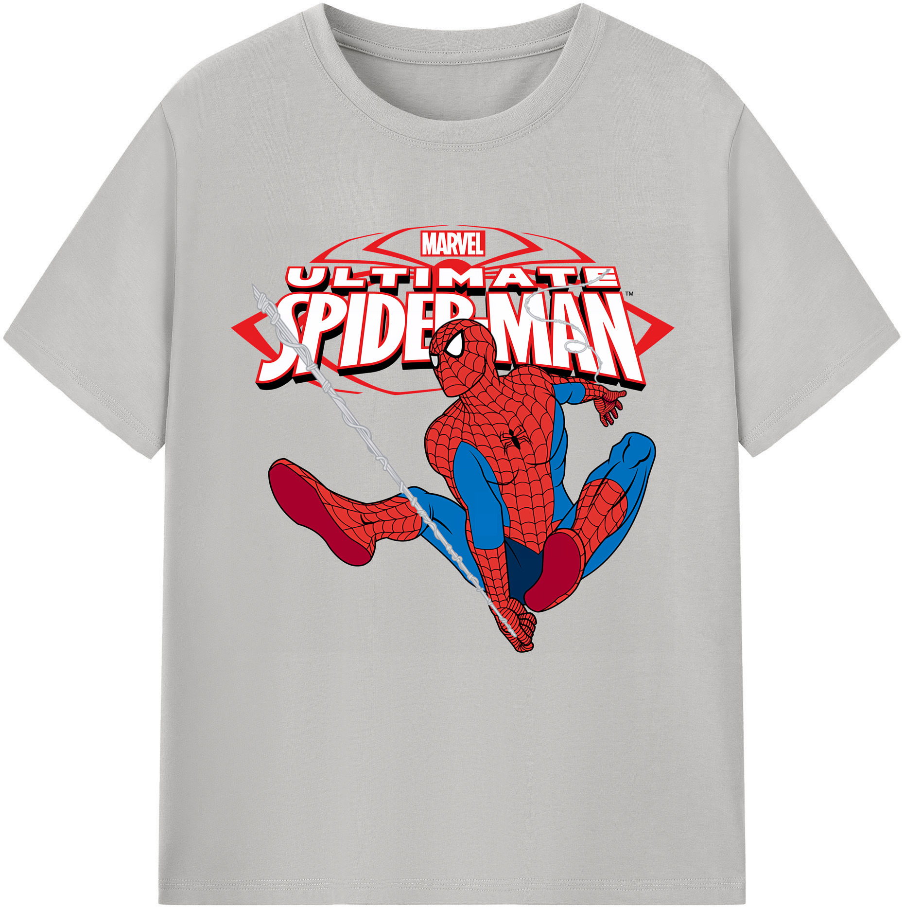 （画像用） Spider Man スパイダーマン レディースカジュアルプリントTシャツ（綿100％）