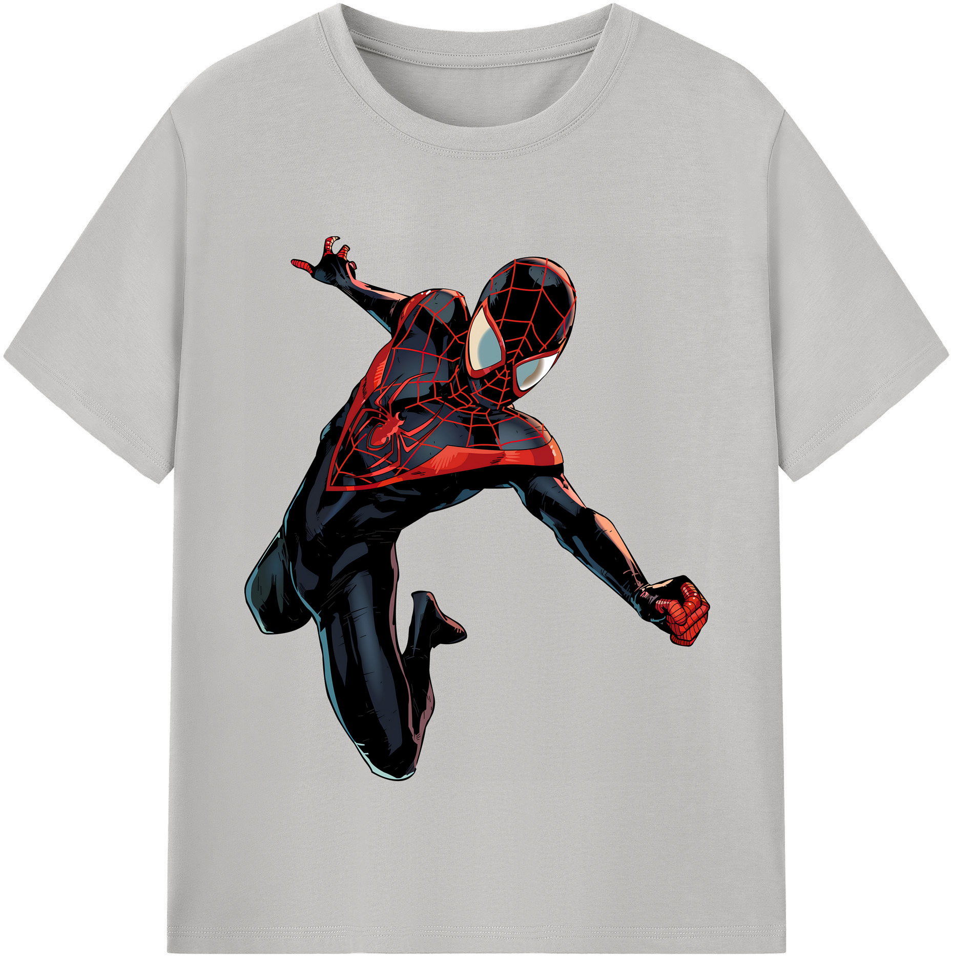 （画像用） Spider Man スパイダーマン レディースカジュアルプリントTシャツ（綿100％）
