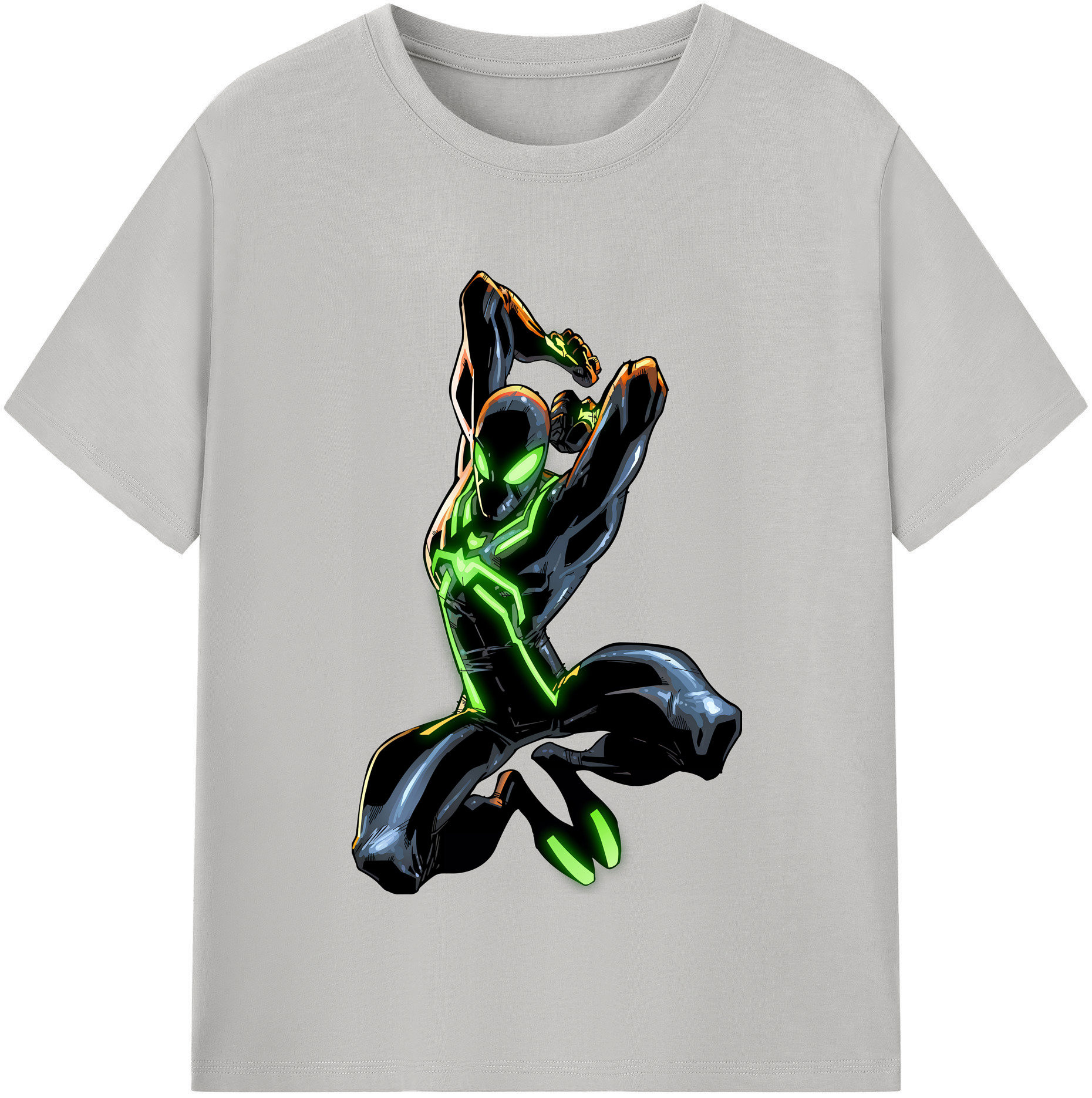 （画像用） Spider Man スパイダーマン レディースカジュアルプリントTシャツ（綿100％）