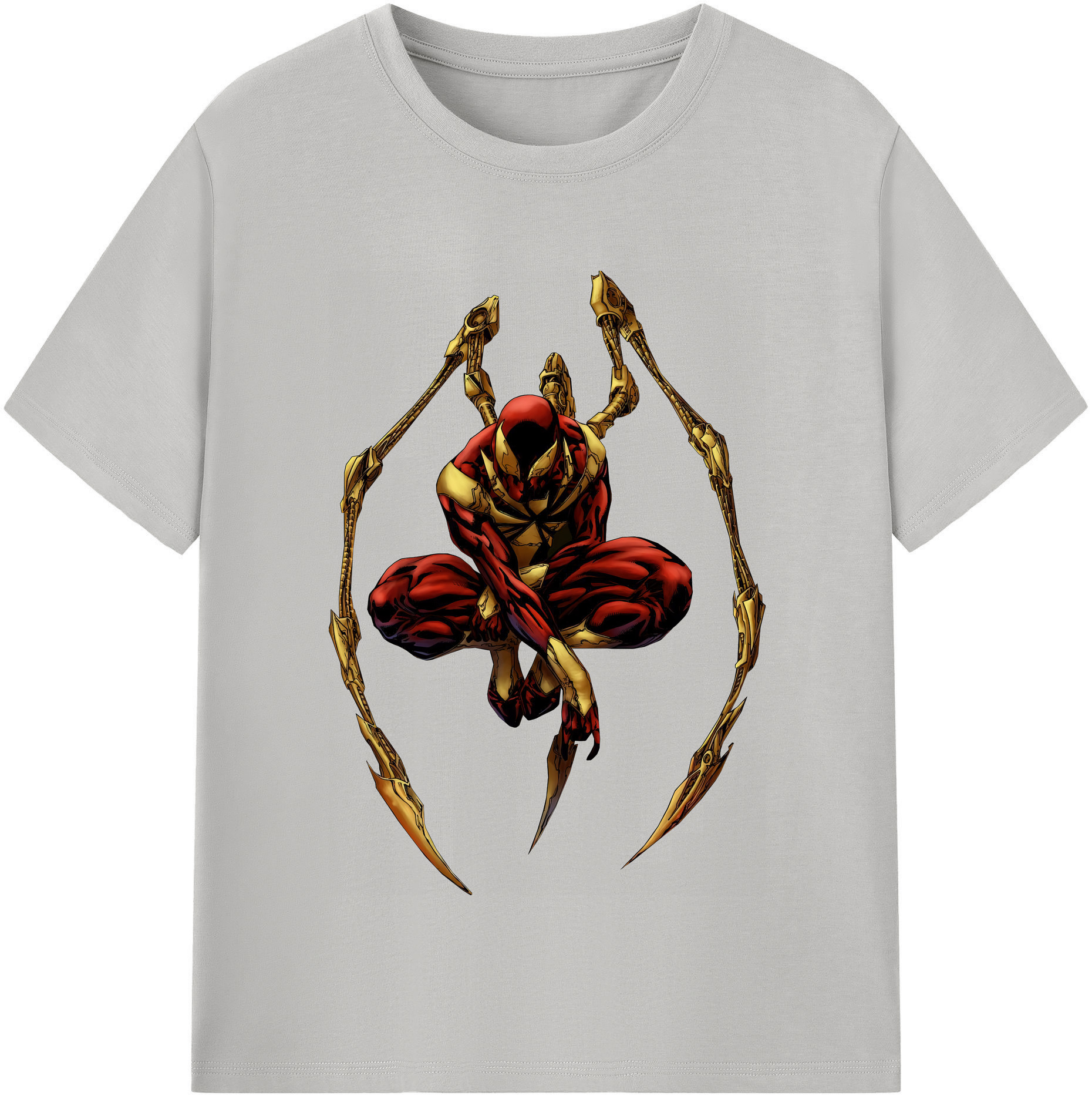 （画像用） Spider Man スパイダーマン レディースカジュアルプリントTシャツ（綿100％）