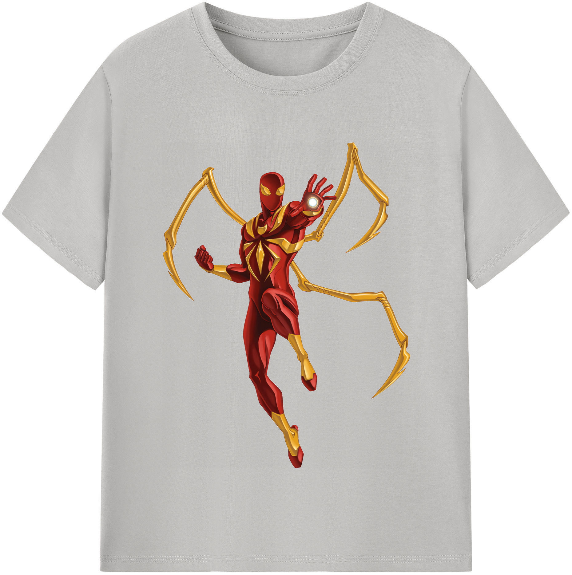 （画像用） Spider Man スパイダーマン レディースカジュアルプリントTシャツ（綿100％）