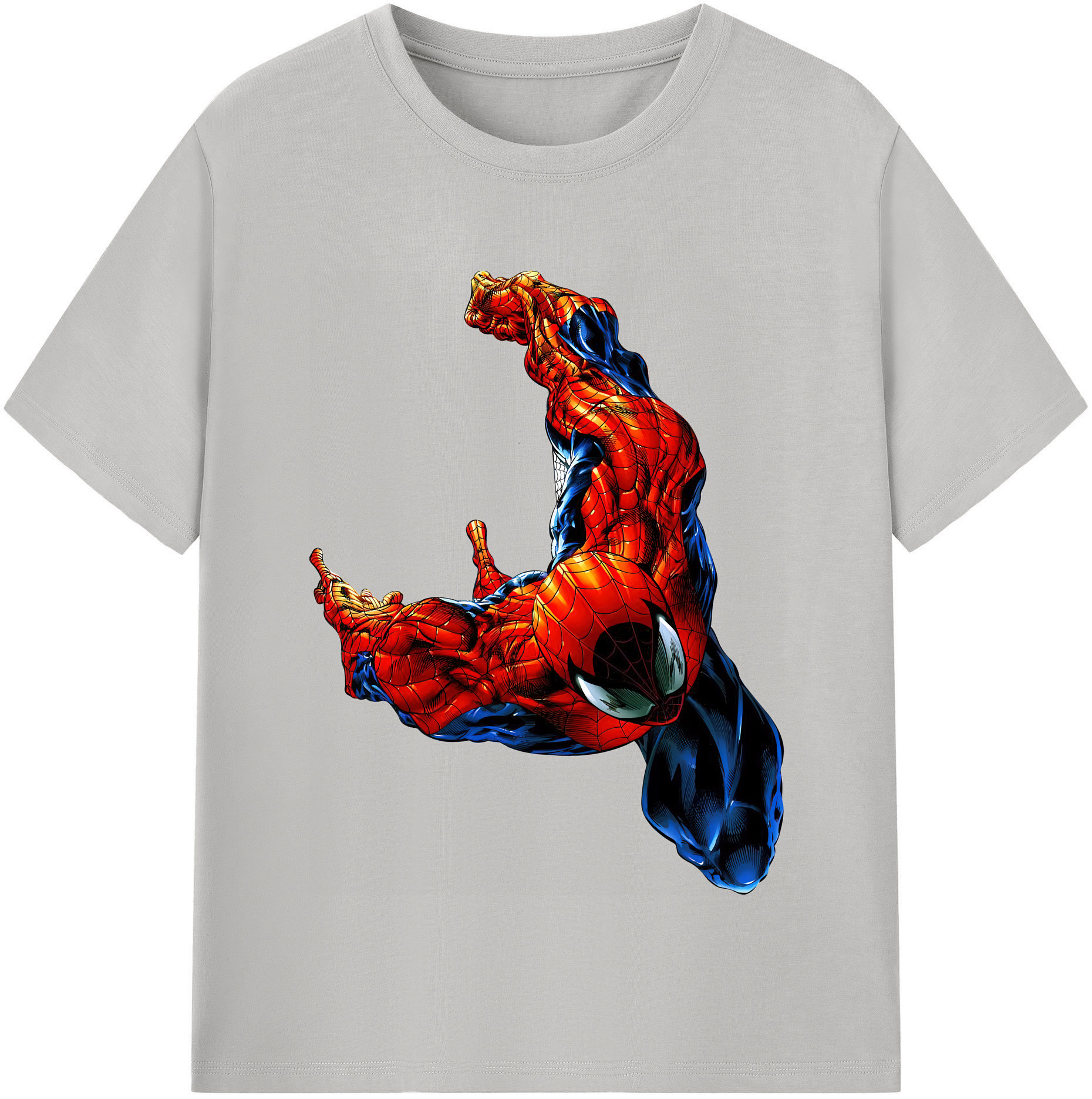 （画像用） Spider Man スパイダーマン レディースカジュアルプリントTシャツ（綿100％）