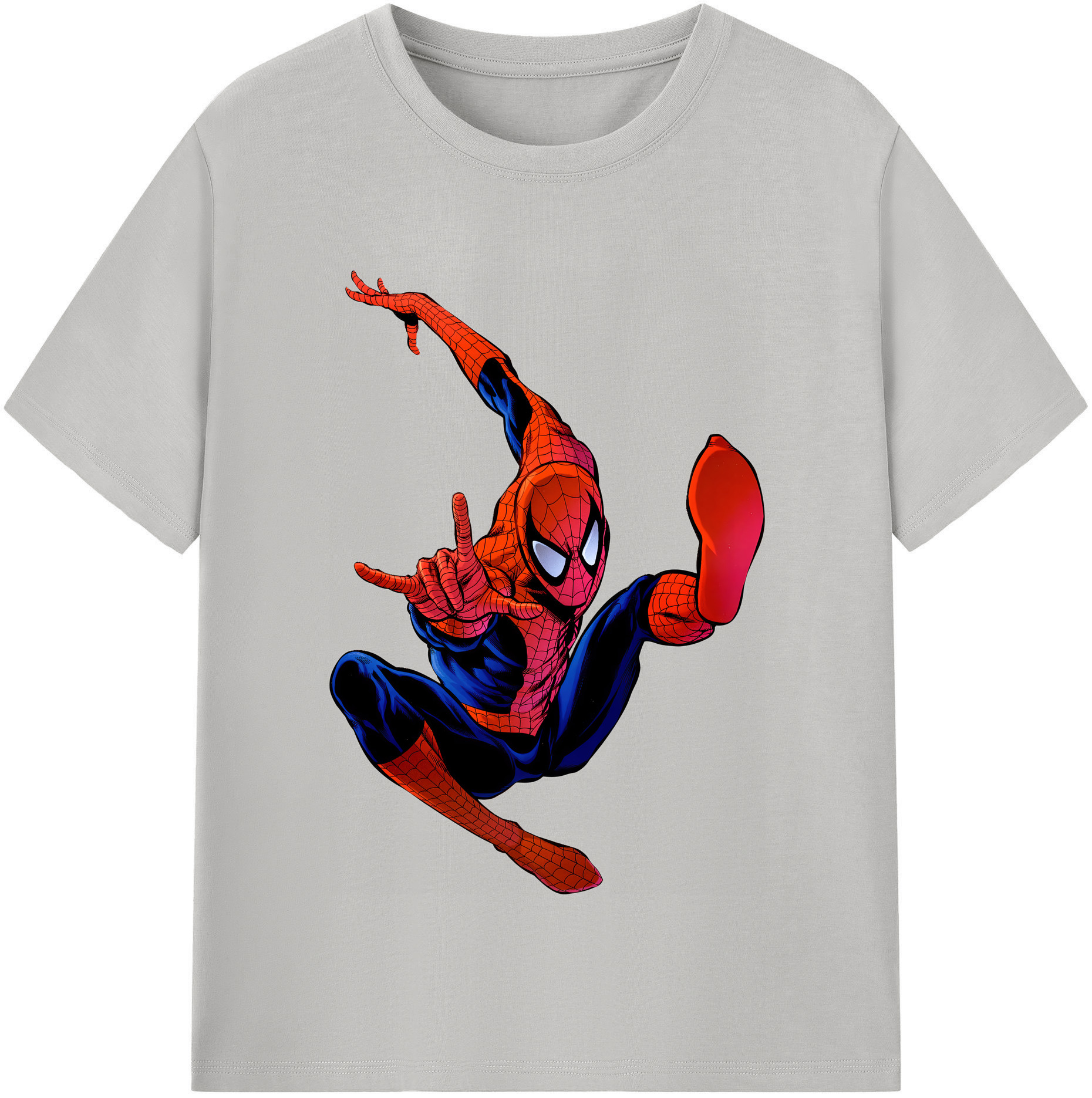 （画像用） Spider Man スパイダーマン レディースカジュアルプリントTシャツ（綿100％）