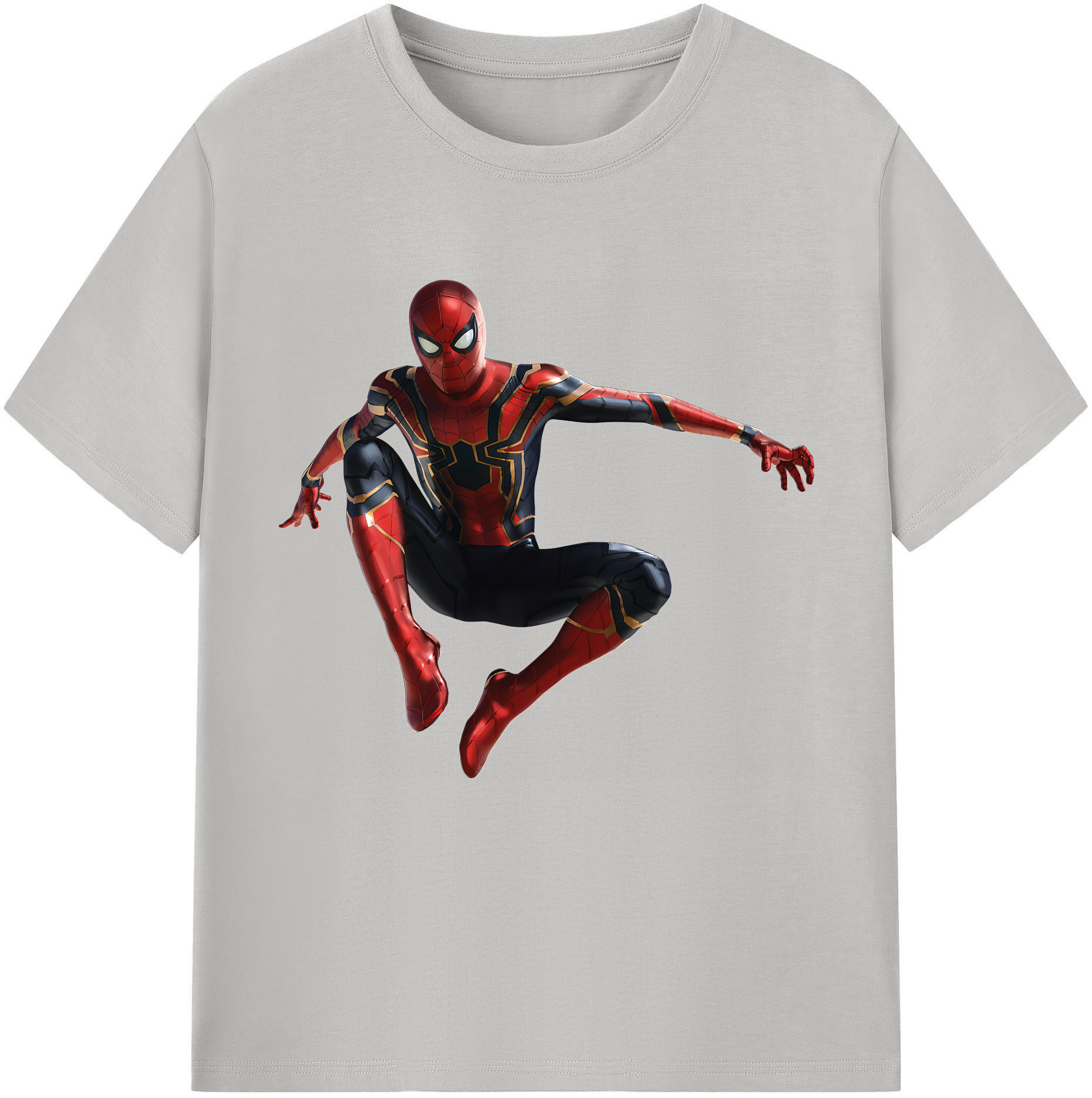 （画像用） Spider Man スパイダーマン レディースカジュアルプリントTシャツ（綿100％）