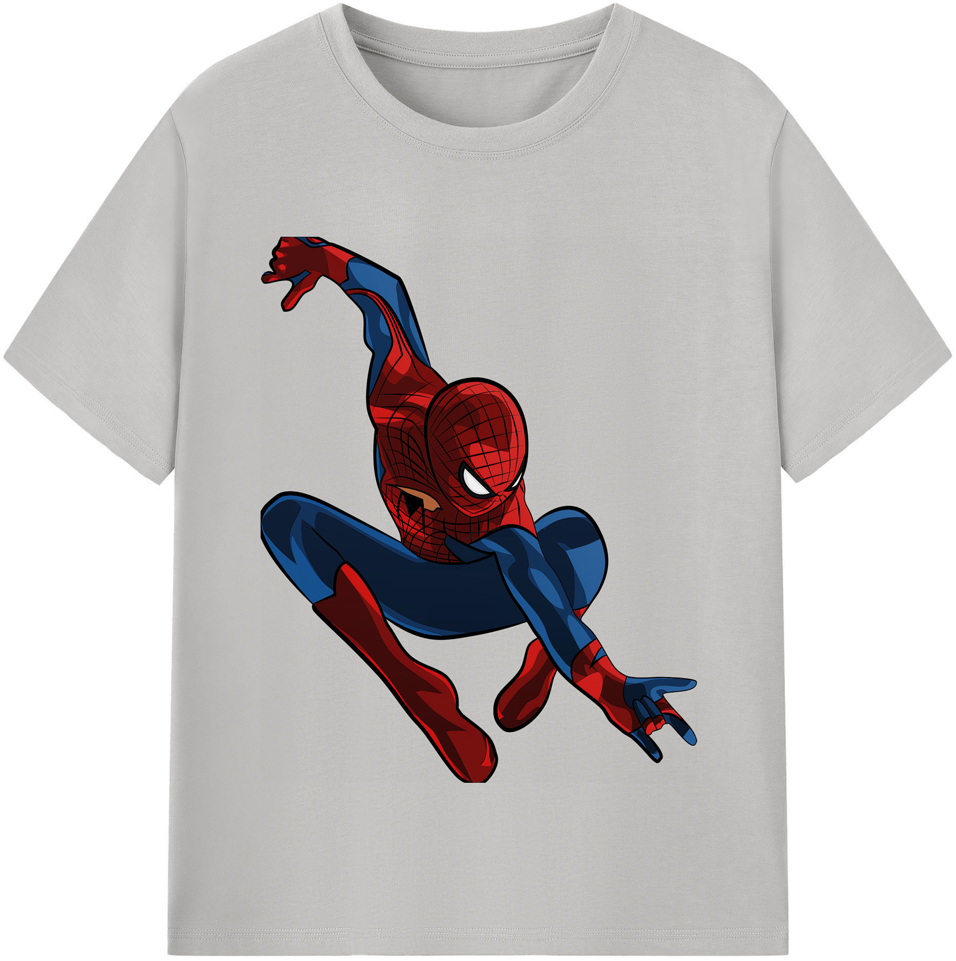 （画像用） Spider Man スパイダーマン レディースカジュアルプリントTシャツ（綿100％）