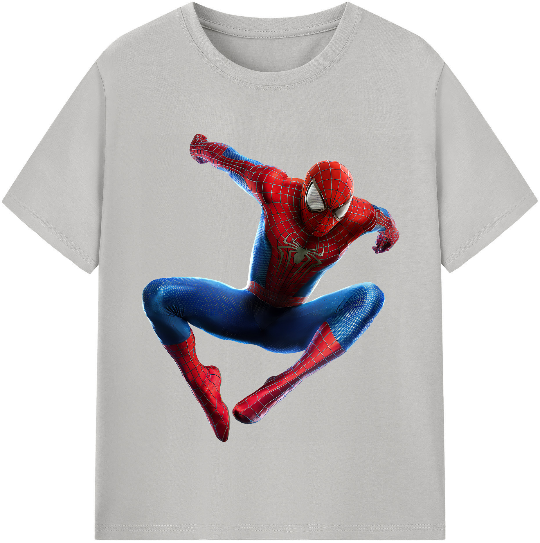 （画像用） Spider Man スパイダーマン レディースカジュアルプリントTシャツ（綿100％）