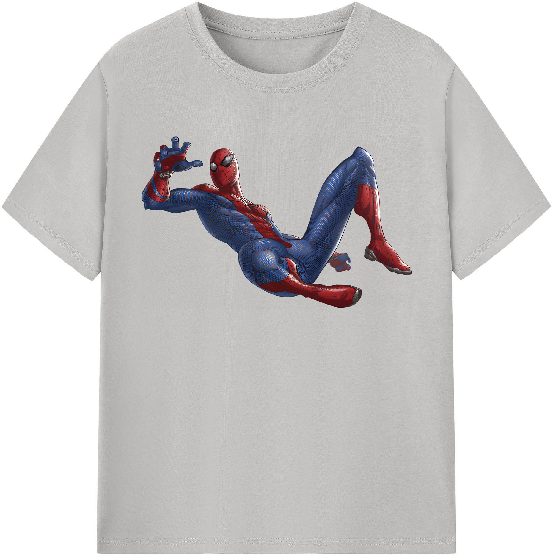 （画像用） Spider Man スパイダーマン レディースカジュアルプリントTシャツ（綿100％）