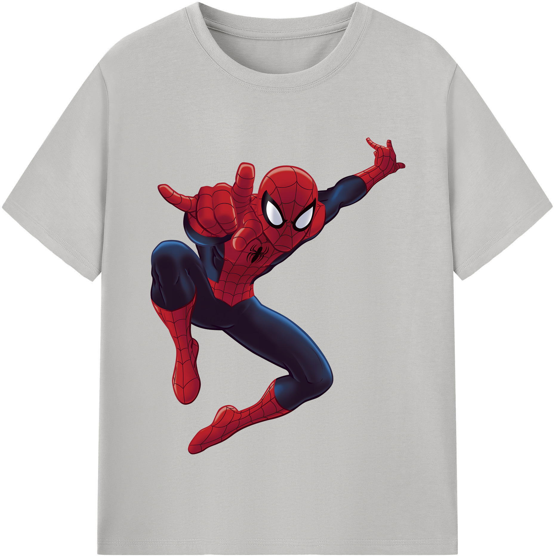 （画像用） Spider Man スパイダーマン レディースカジュアルプリントTシャツ（綿100％）
