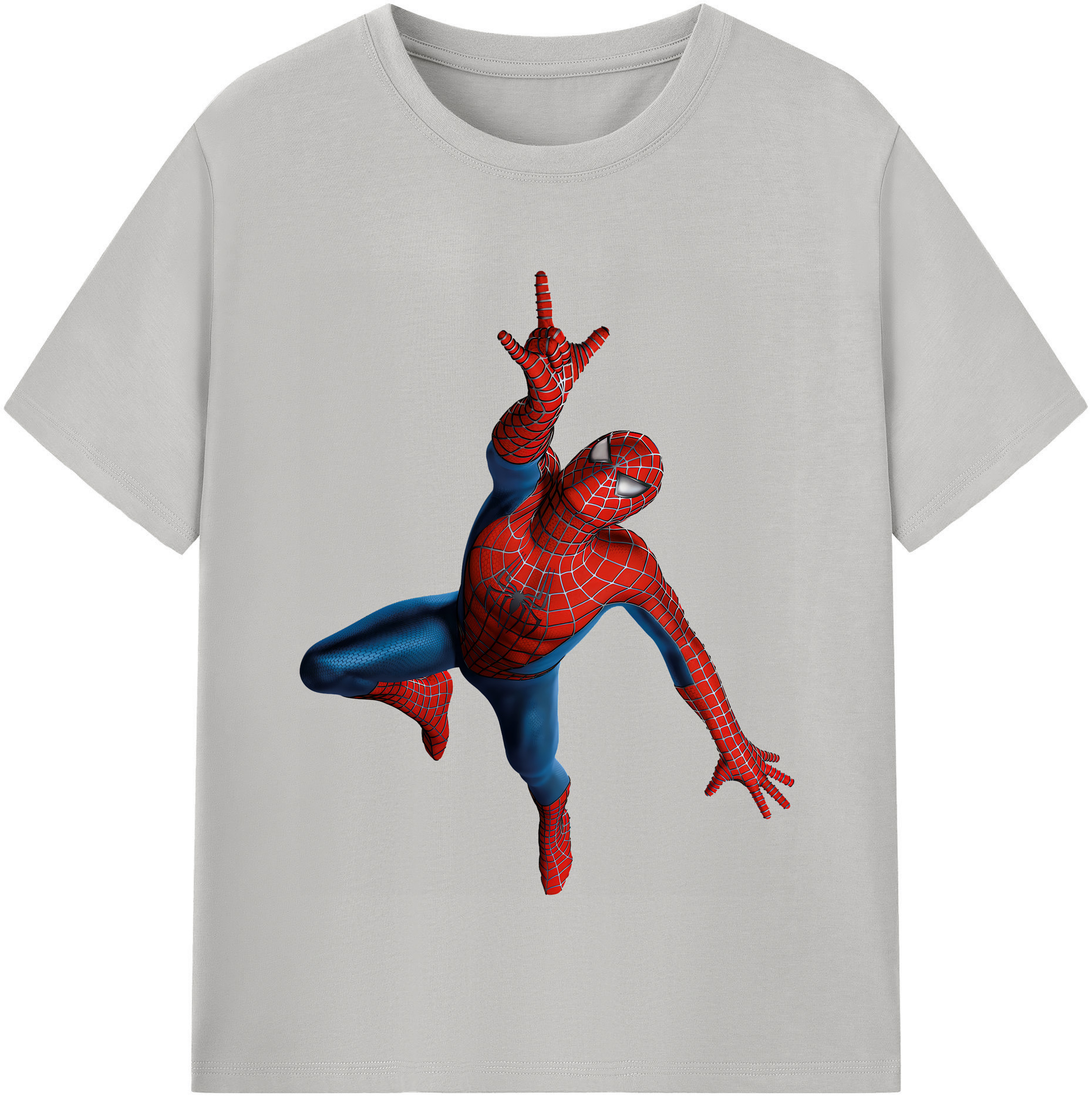 （画像用） Spider Man スパイダーマン レディースカジュアルプリントTシャツ（綿100％）