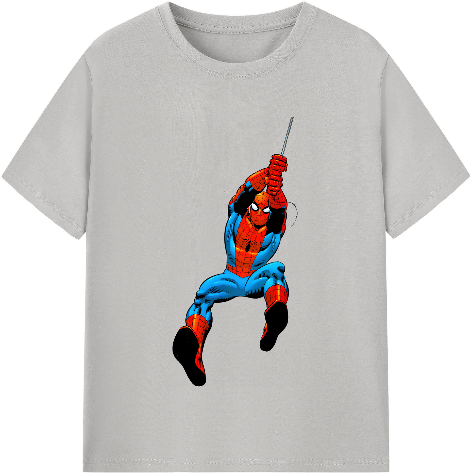 （画像用） Spider Man スパイダーマン レディースカジュアルプリントTシャツ（綿100％）