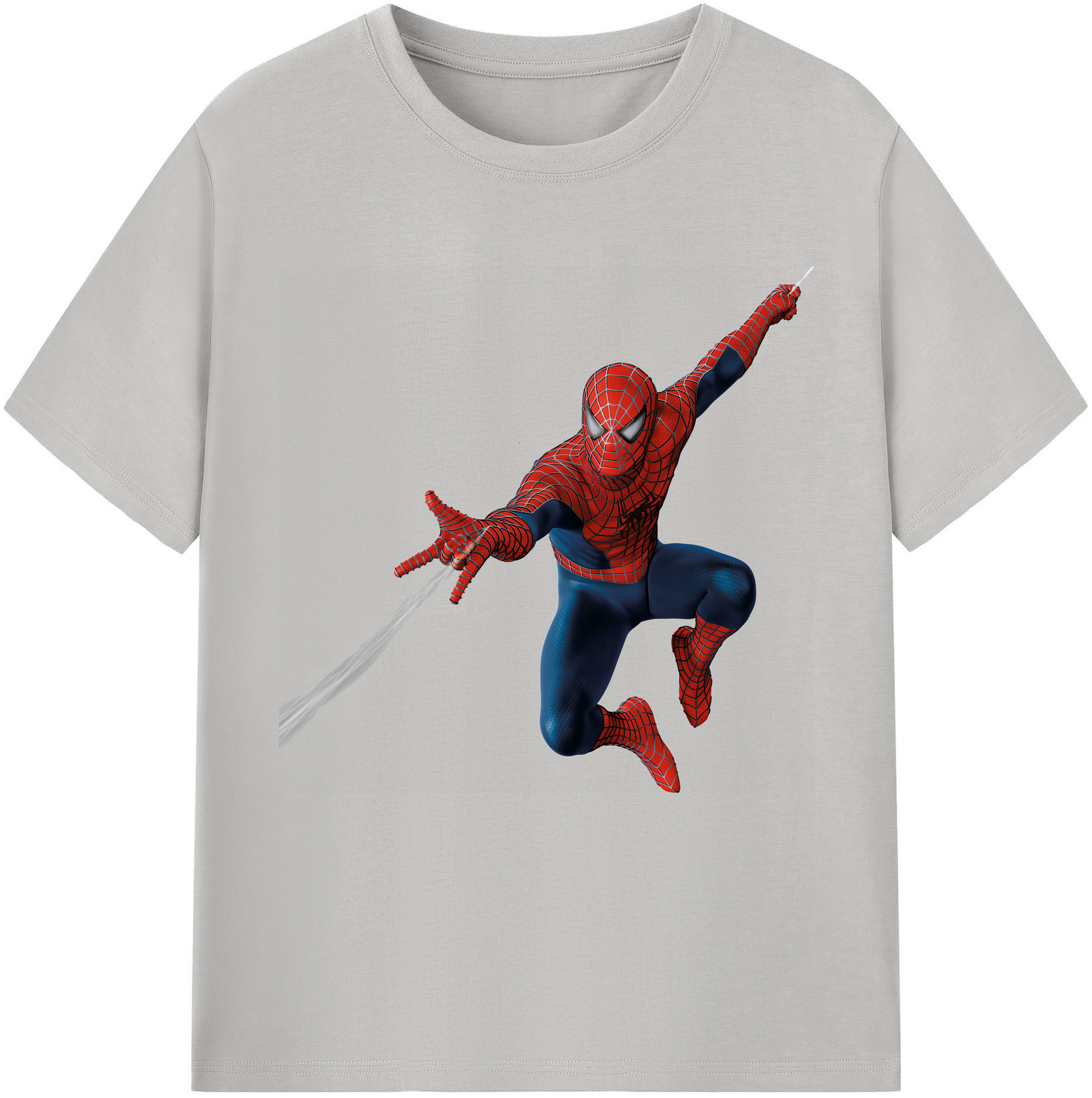 （画像用） Spider Man スパイダーマン レディースカジュアルプリントTシャツ（綿100％）