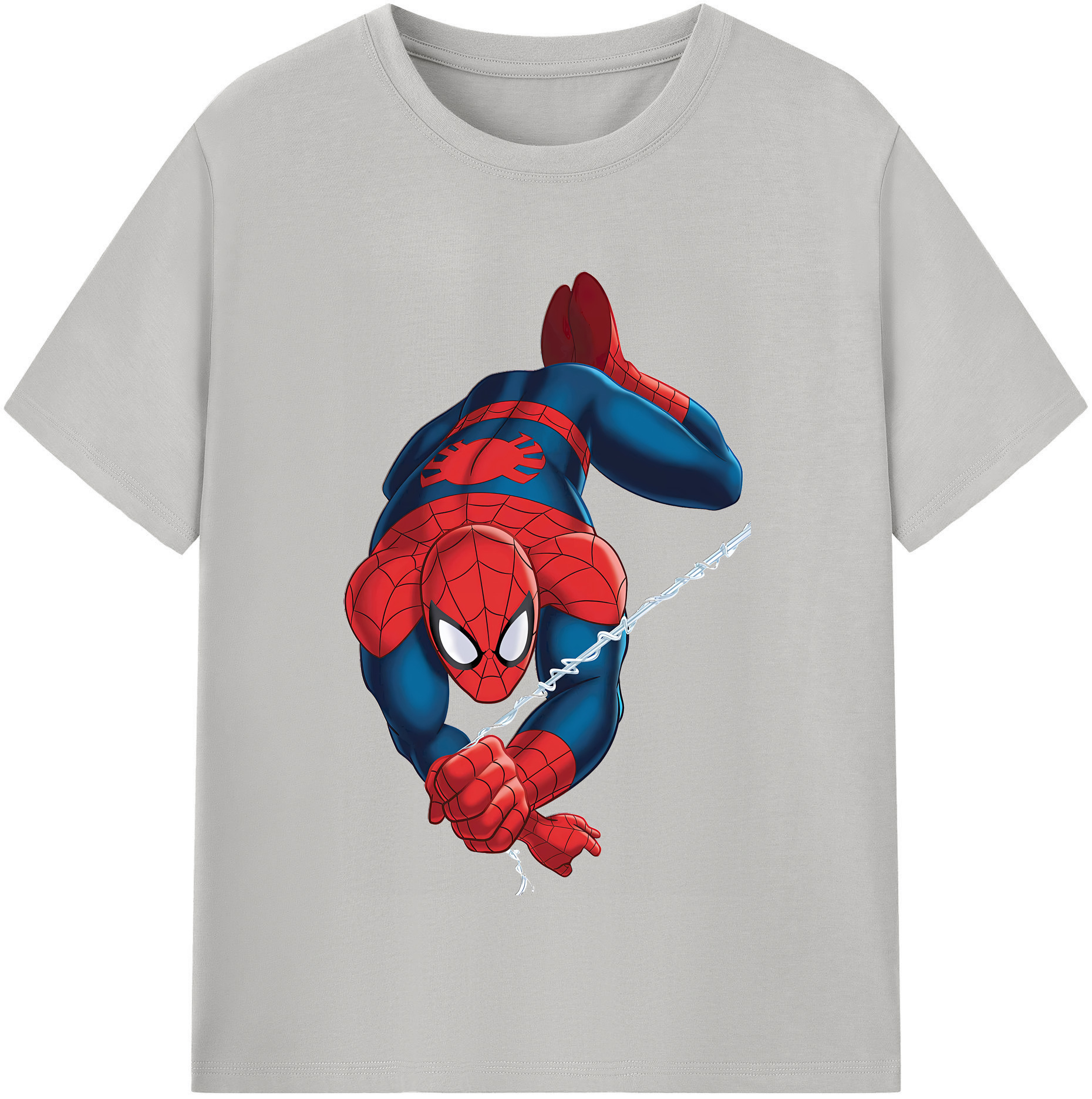 （画像用） Spider Man スパイダーマン レディースカジュアルプリントTシャツ（綿100％）