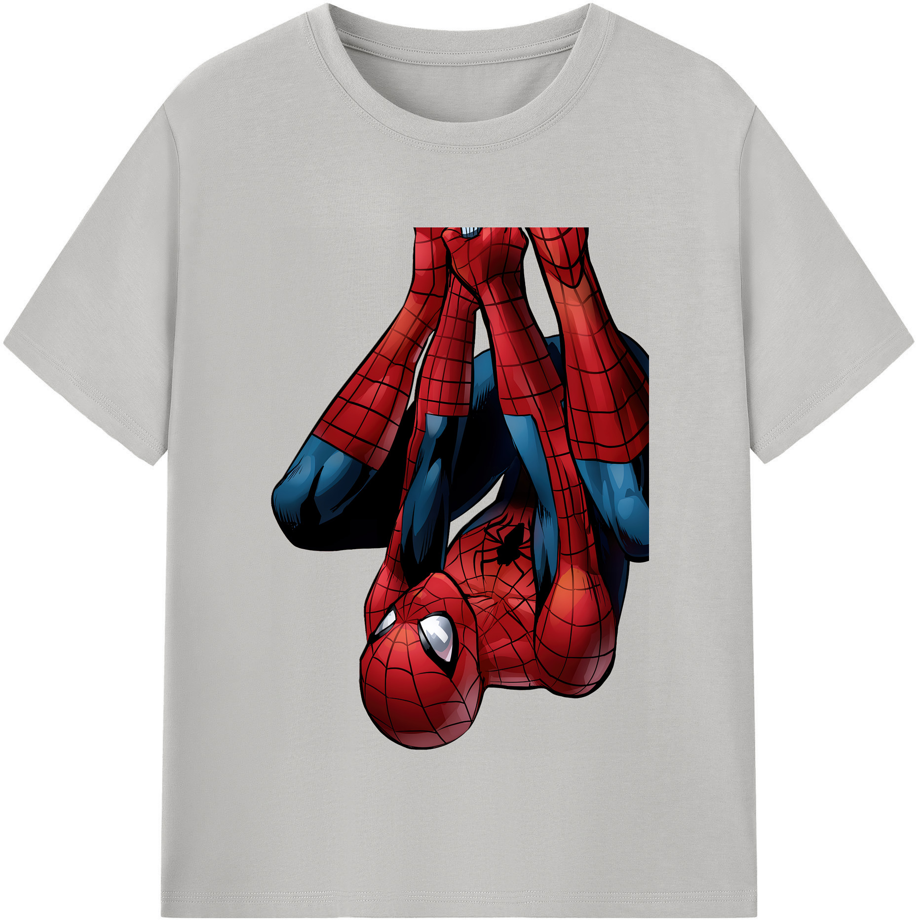 （画像用） Spider Man スパイダーマン レディースカジュアルプリントTシャツ（綿100％）