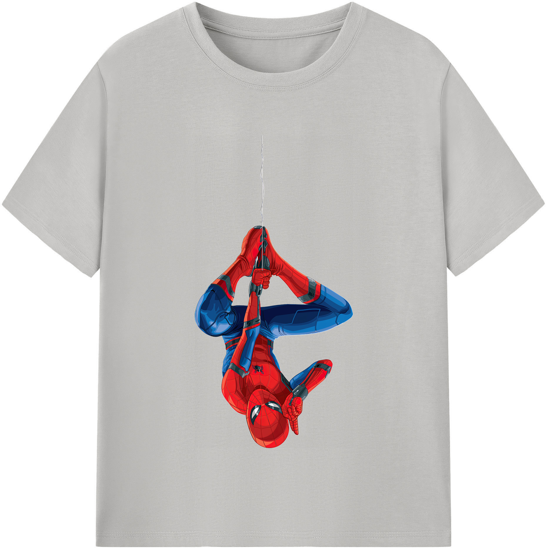 （画像用） Spider Man スパイダーマン レディースカジュアルプリントTシャツ（綿100％）