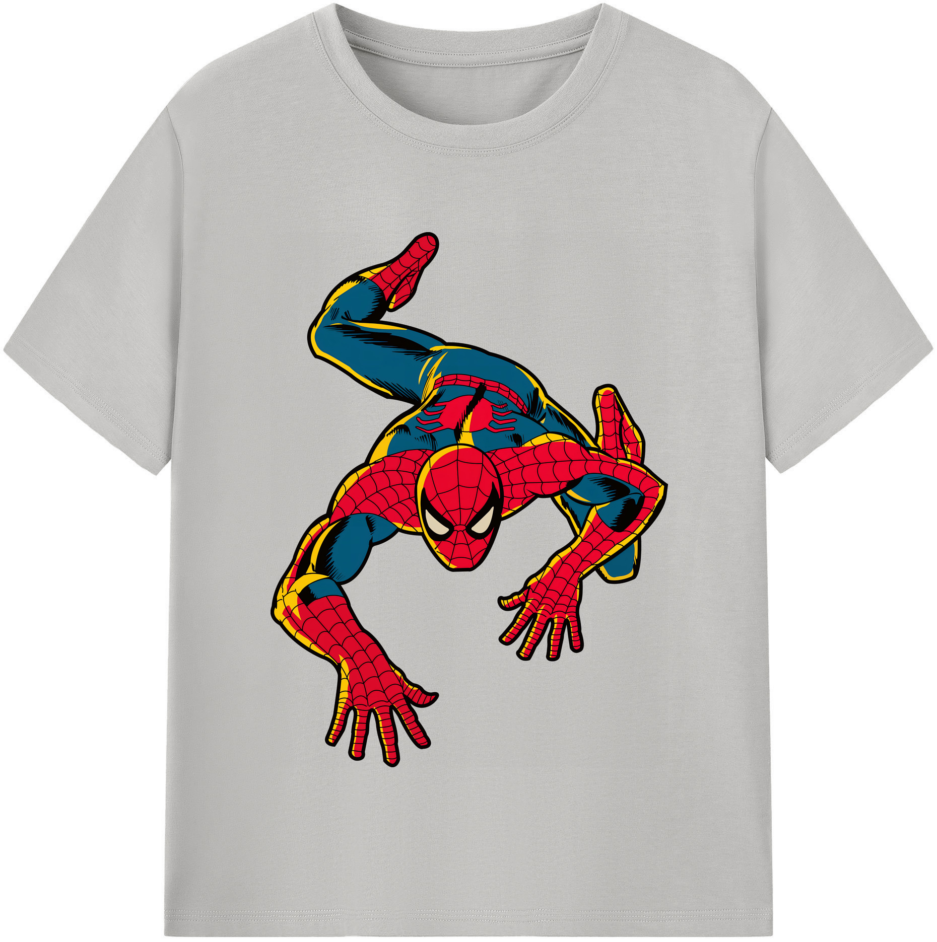 （画像用） Spider Man スパイダーマン レディースカジュアルプリントTシャツ（綿100％）