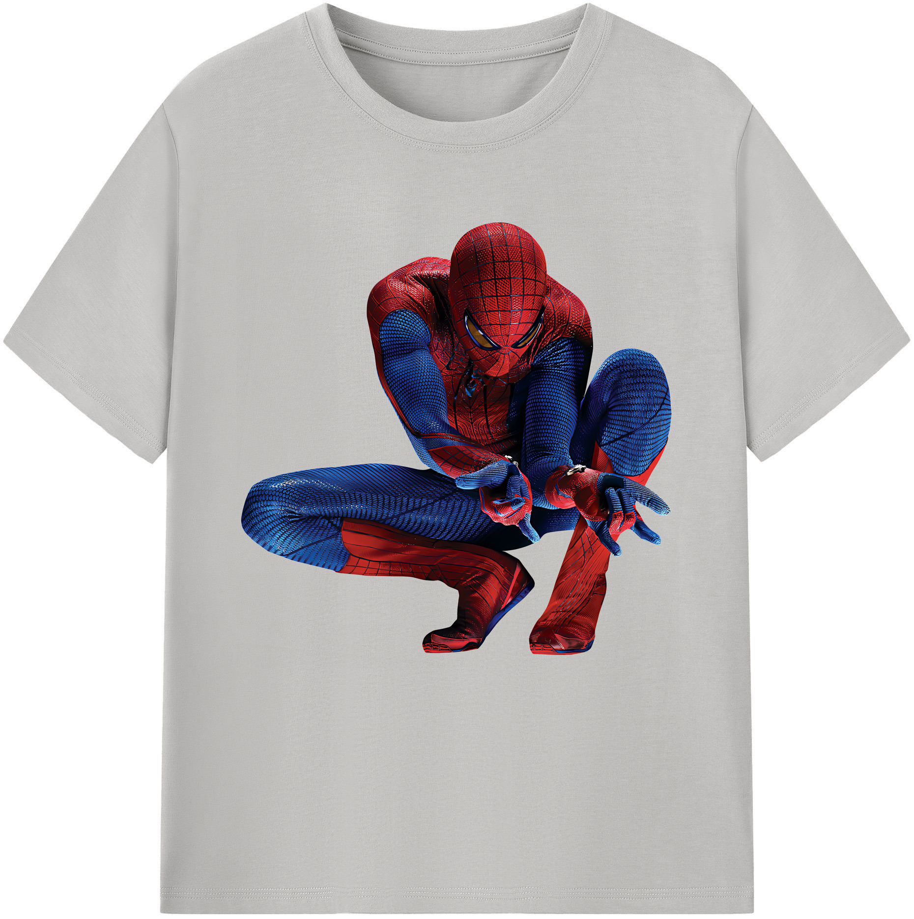（画像用） Spider Man スパイダーマン レディースカジュアルプリントTシャツ（綿100％）